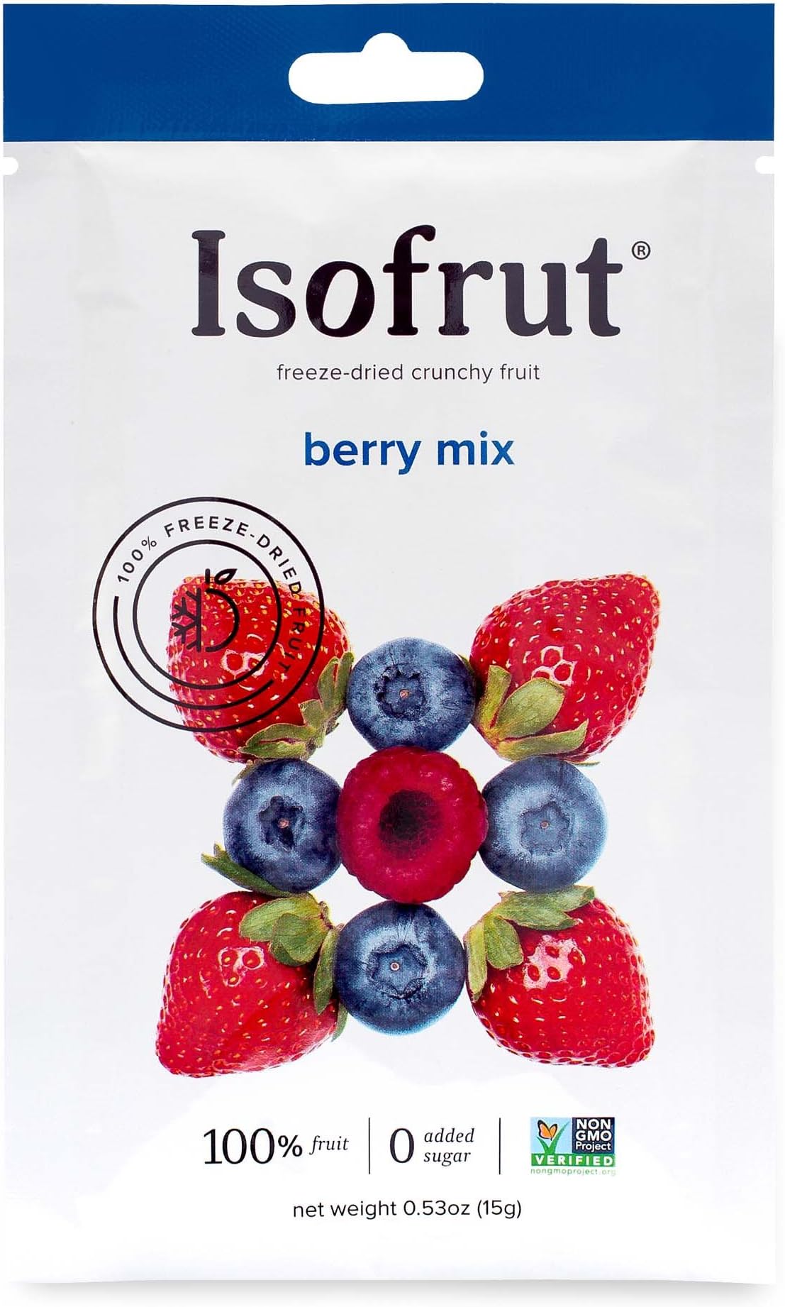 Isofrut Freeze Dried Fruit - Convenient and Delicious Berry Mix Snacks Packed with Vitamins and Antioxidants - 10 Pack