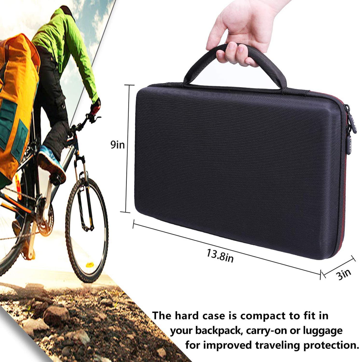 LTGEM - Funda para controlador de DJ Hercules DJControl Inpulse 200 / DJControl Inpulse 200 MK2 - Bolsa de transporte protectora de viaje de almacenamiento duro (solo funda) 3