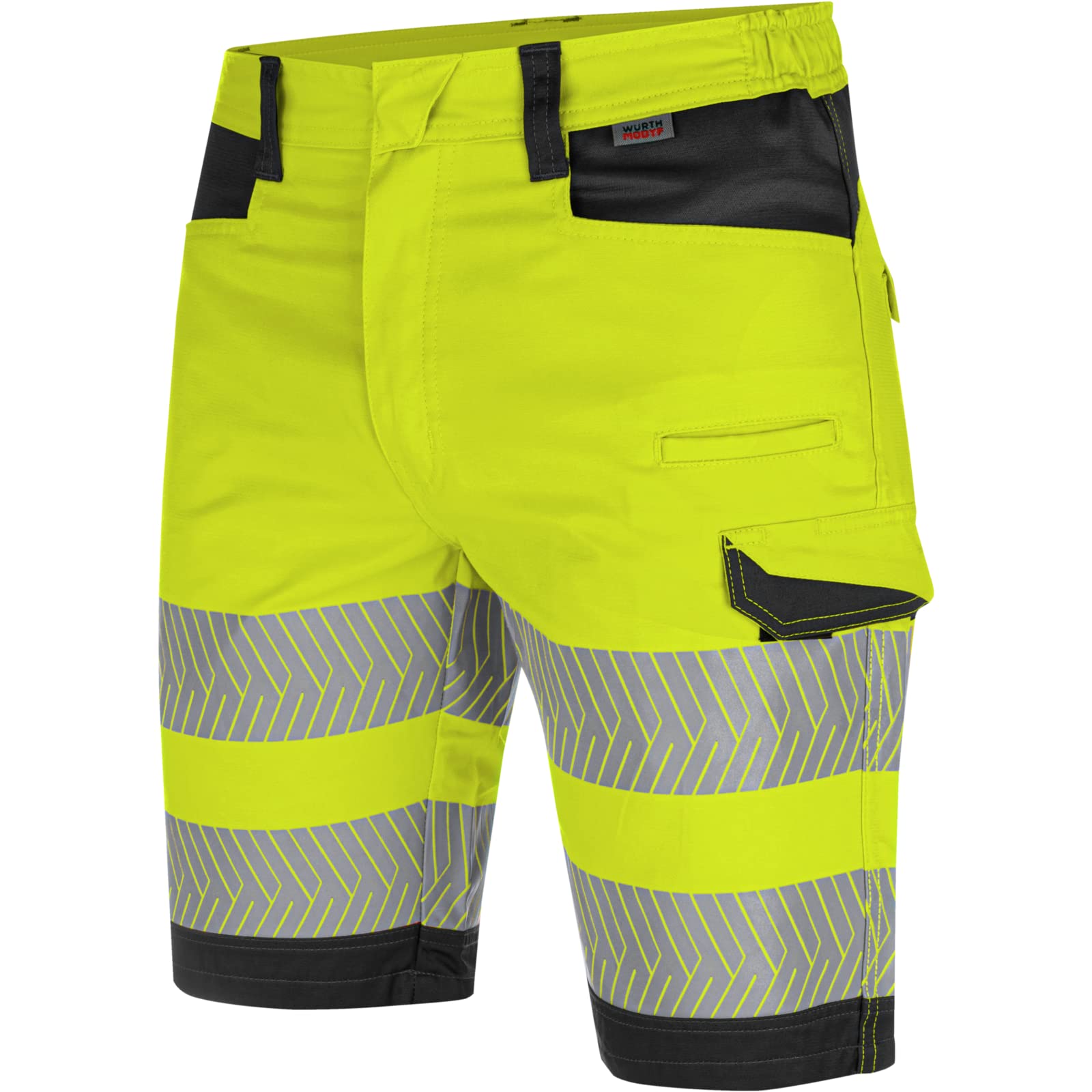 WüRTH MODYF Bermuda de Travail Haute-visibilité Fluo Jaune/Anthracite