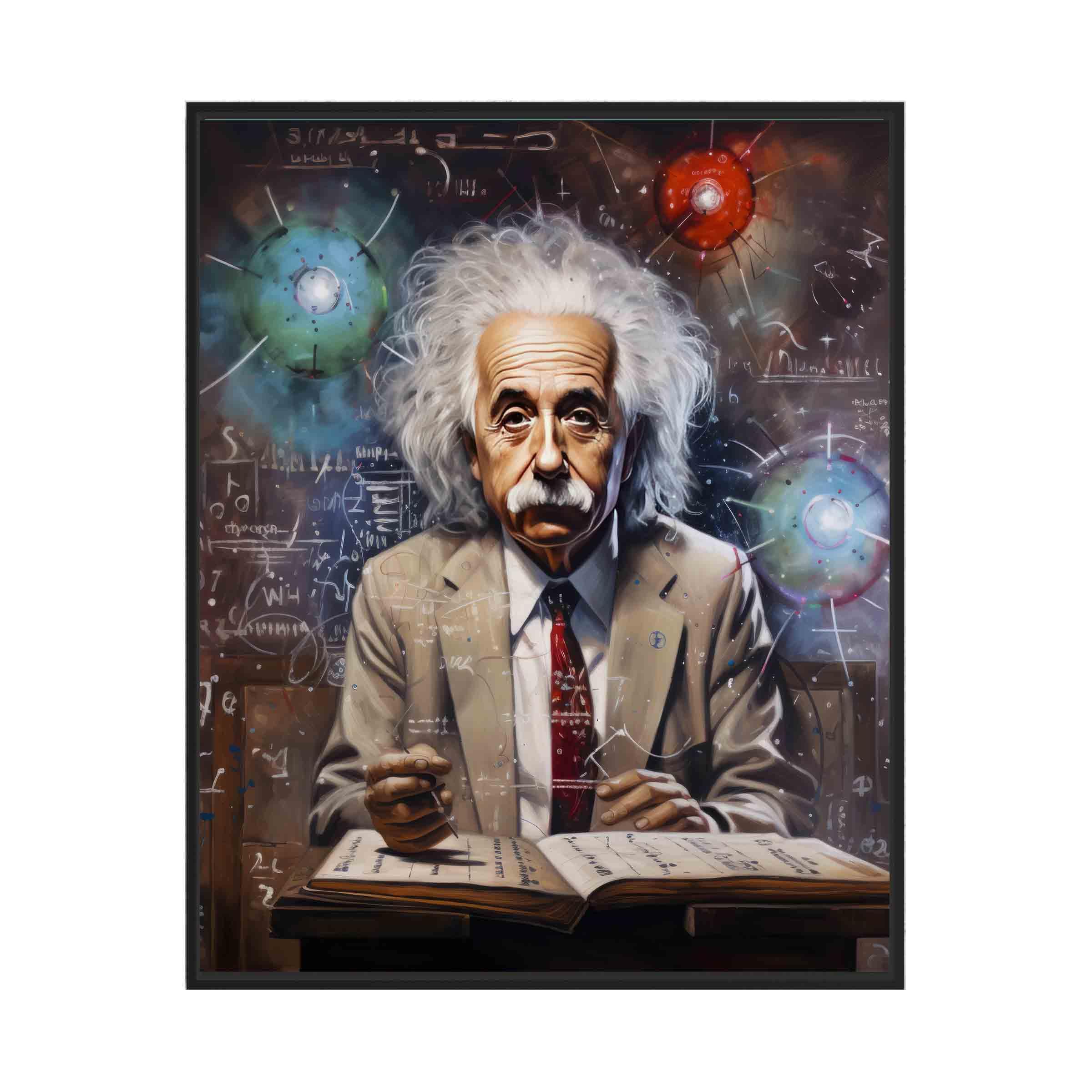 Albert Einstein Poster Office Classroom School Wall Genius Decor Art Print Artwork Decor (11x14 inches (Unframed), Albert Einstein 2)
