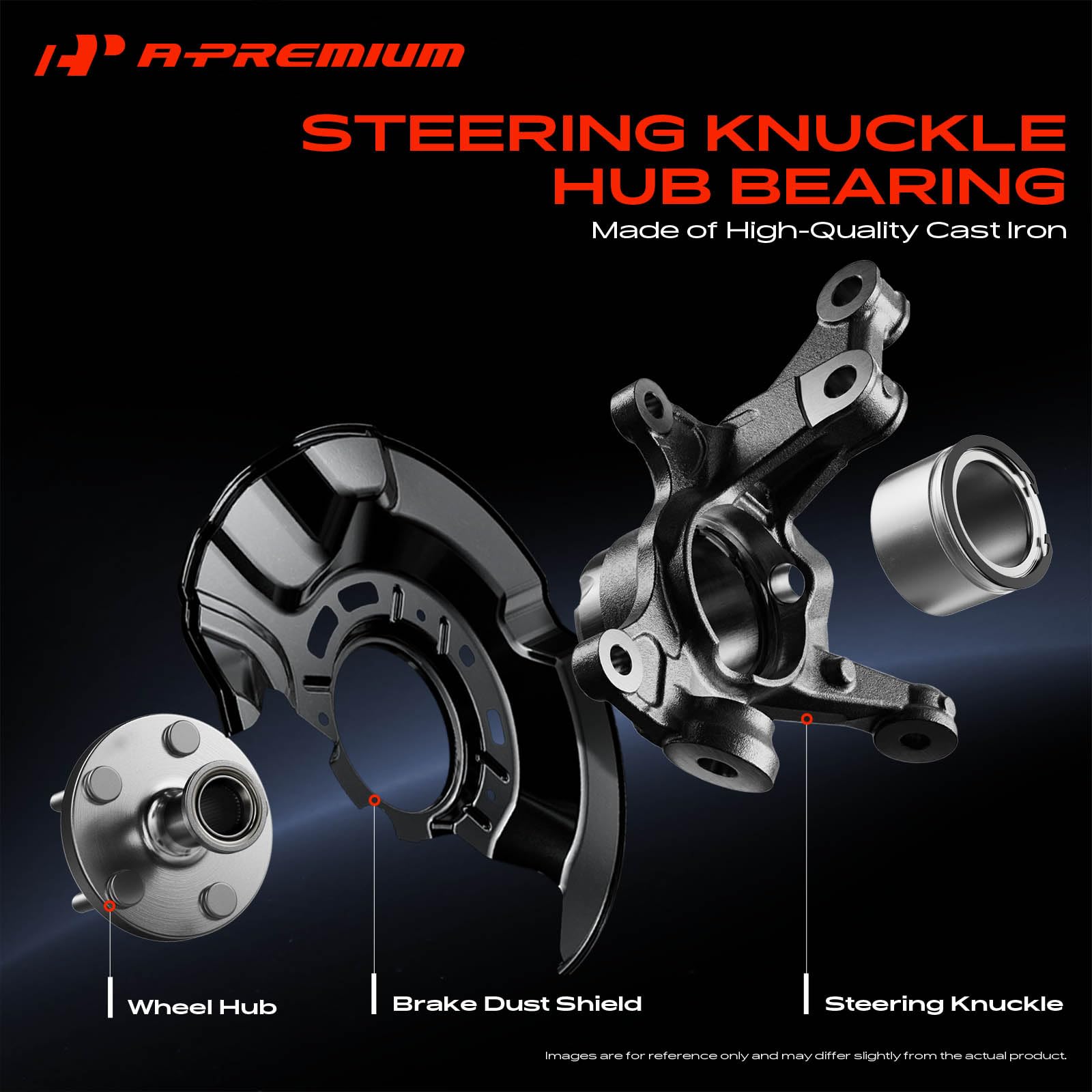 Amazon.com: A-Premium Front Left Steering Knuckle & Wheel Bearing