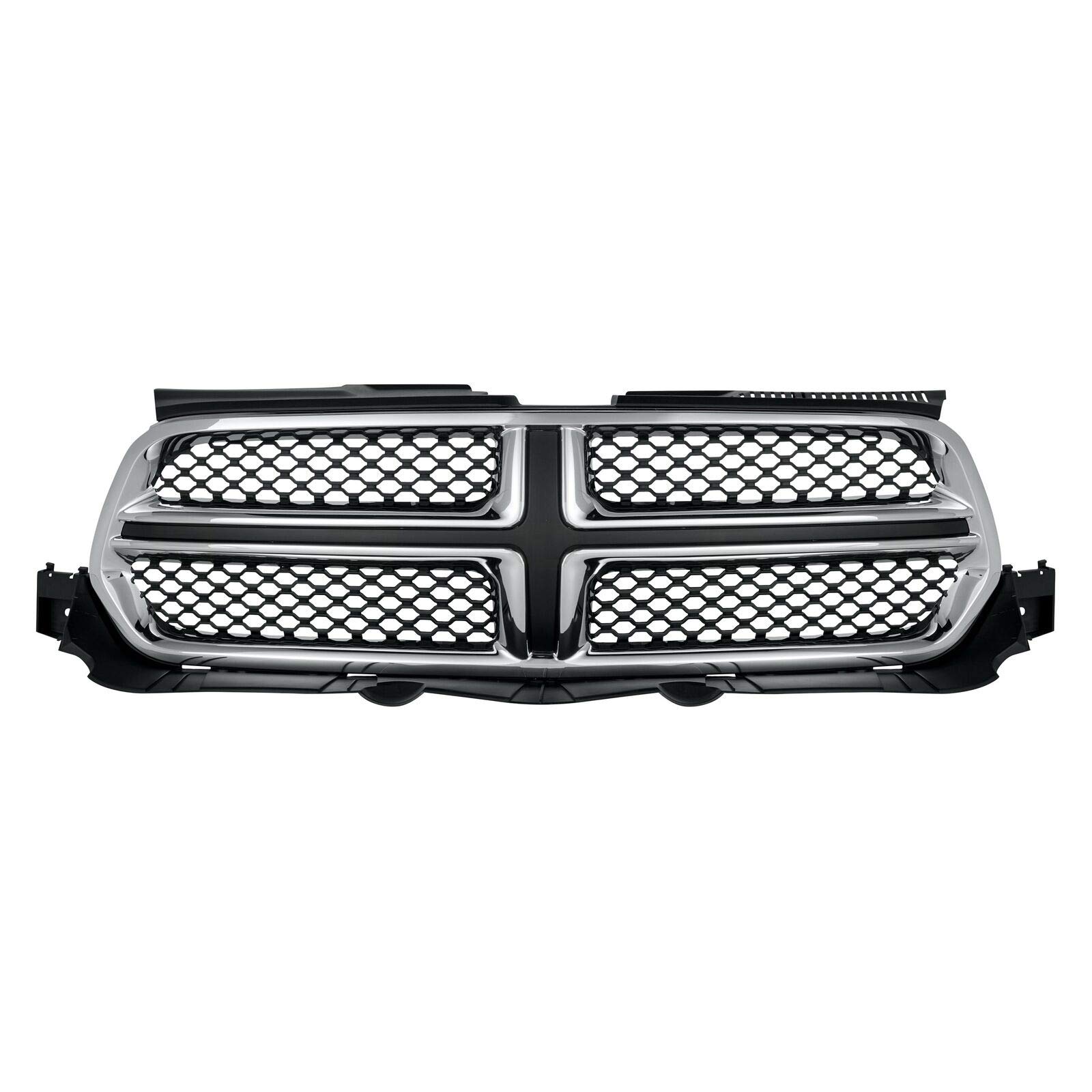FITRITE AUTO PARTS New Grille For 2011-2013 Dodge Durango, Made Of Plastic, Chrome Surround With Black Insert Color CH1200357 55079364AJ