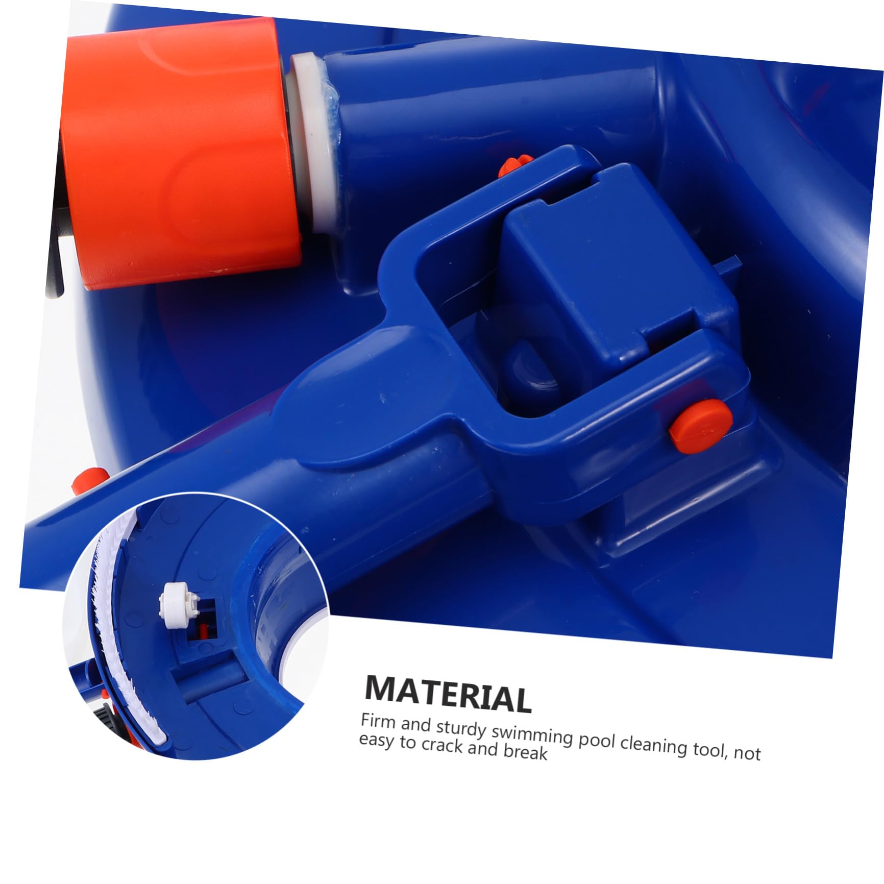 Happyyami Cabezal de Limpieza Subacuática para Piscinas Portátil Azul Abs | Limpieza de Zonas Difíciles, Firme y Robusto, Accesorio para Spa y Hogar
