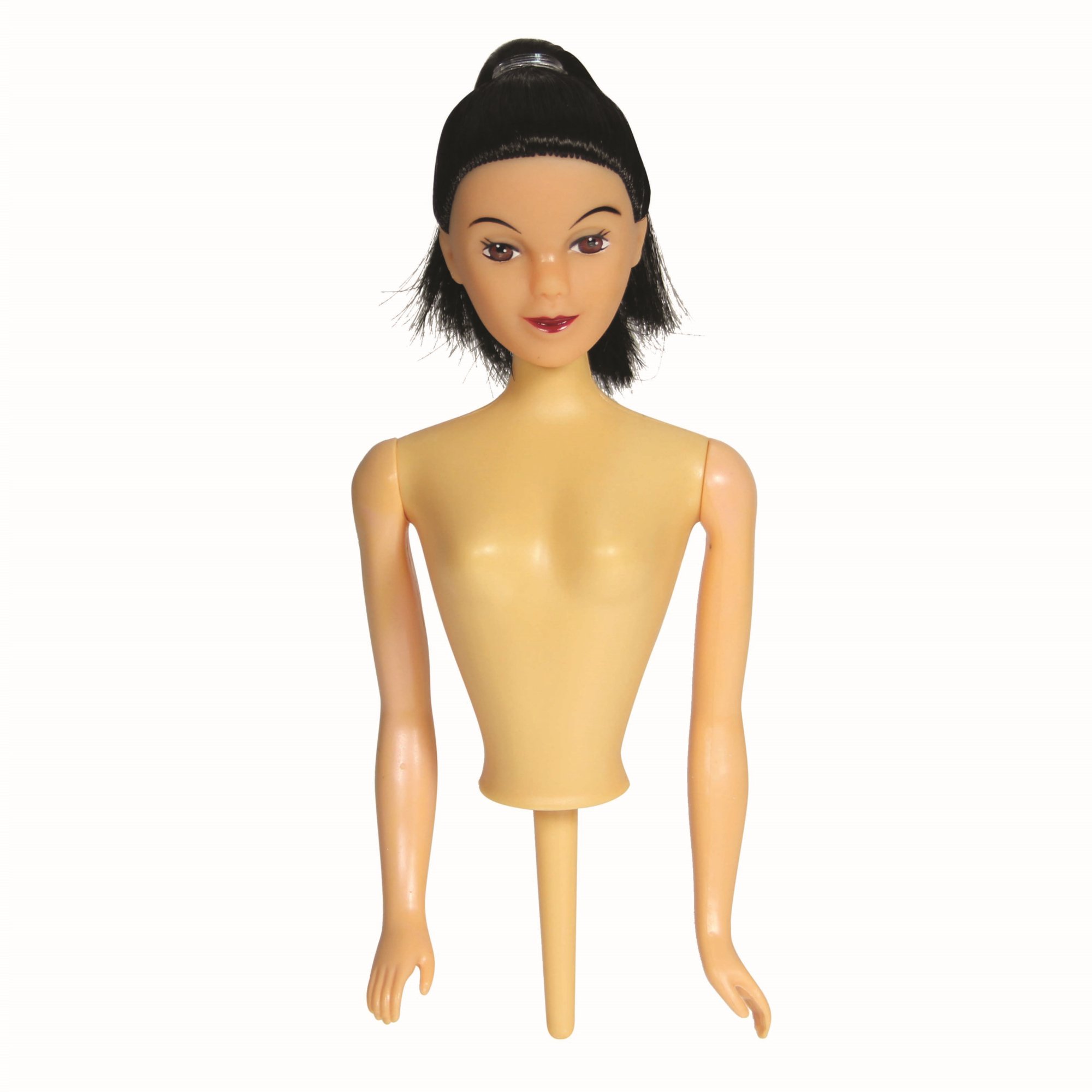 PME Black Hair Doll Pick, 6.5 x 4 x 17.8 cm
