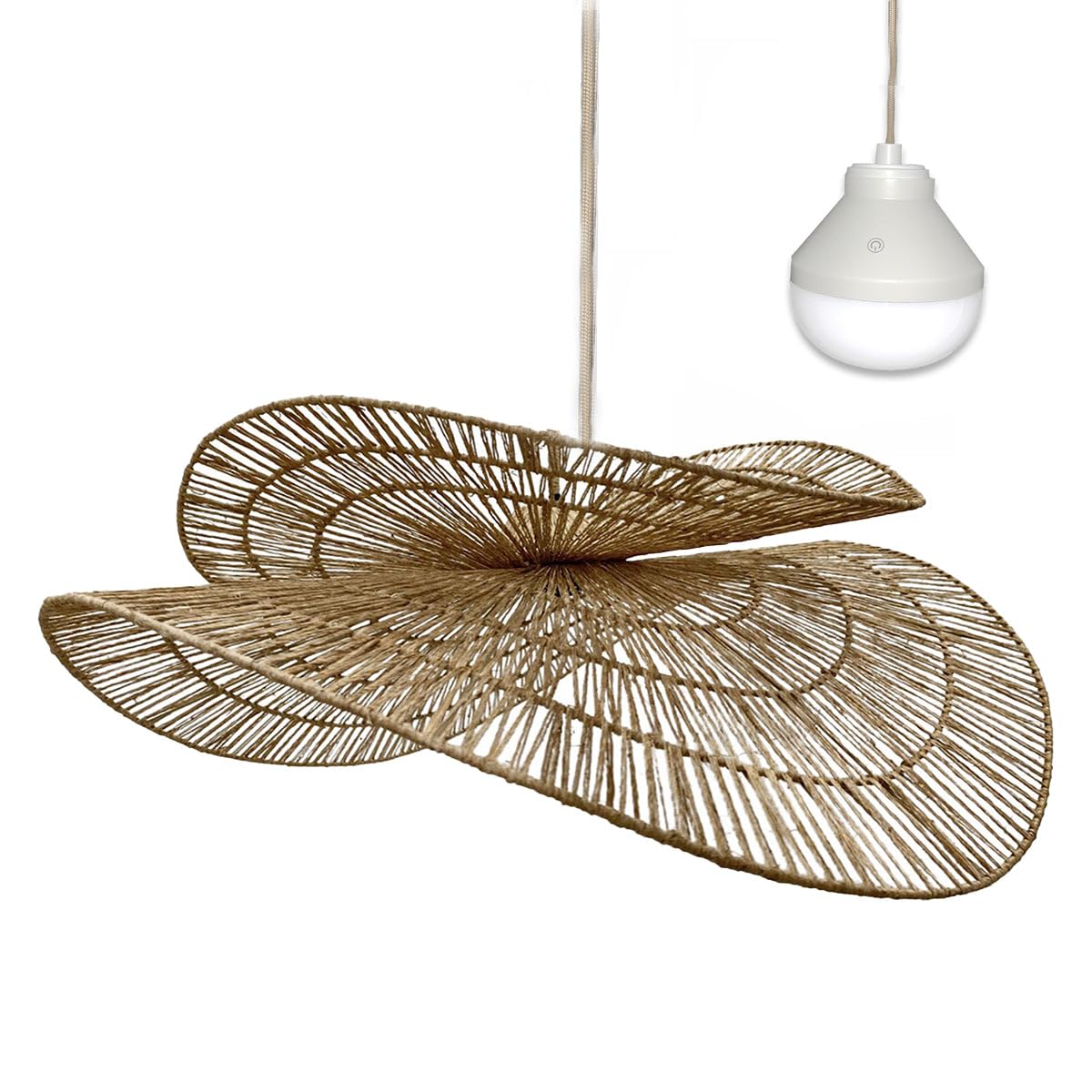 Suspension Jute SOLARA NOMAD Lumisky Luminaire LED Premium