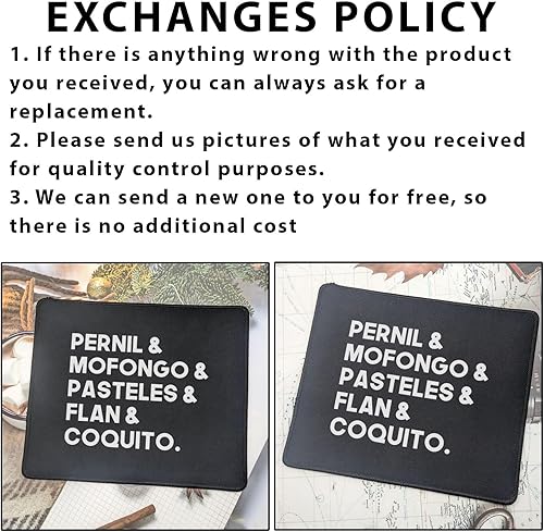 Miniatura 6 de Divertida alfombrilla para mouse de comida de Puerto Rico, regalo para amigos, compañeros de trabajo, alfombrilla de mouse de computadora de 9.5