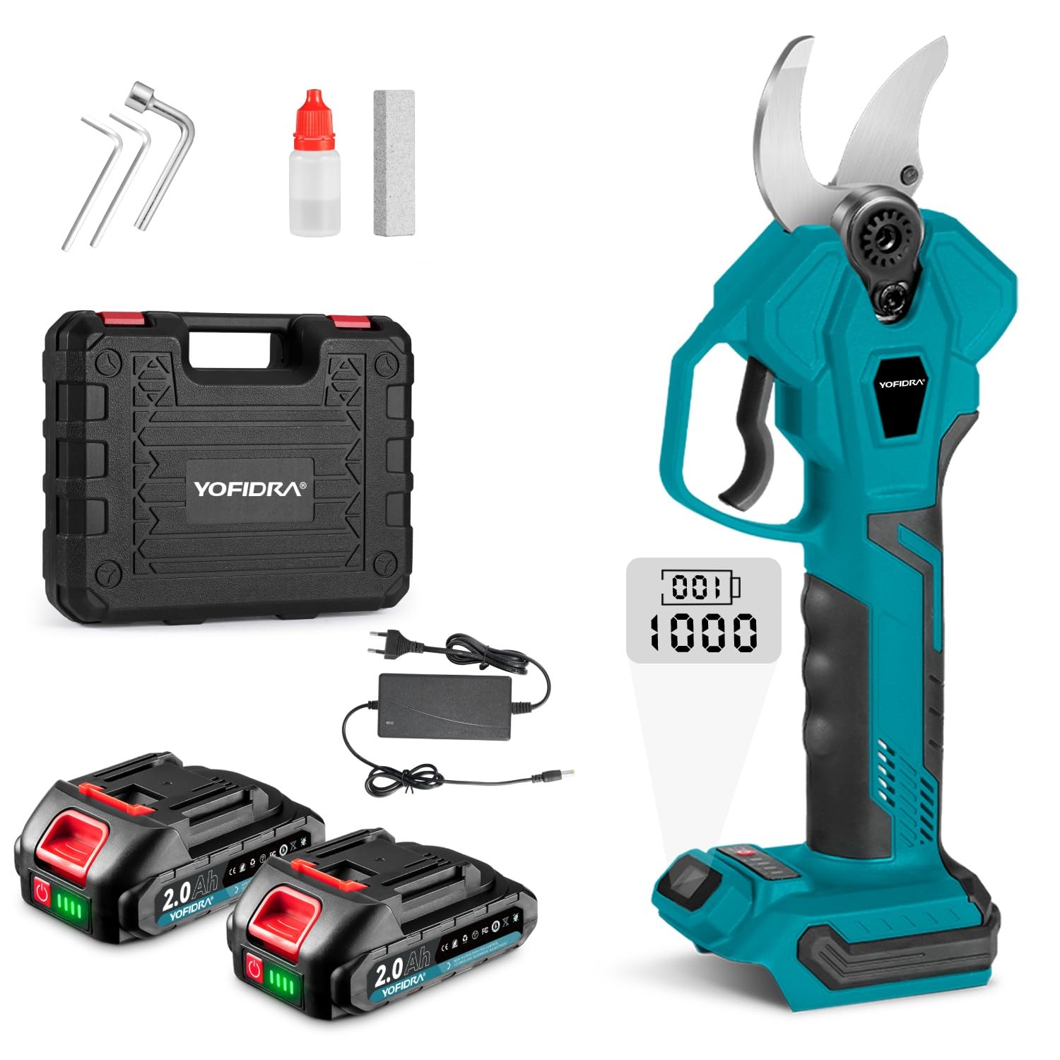 Amazon | YOFIDRA 電動剪定バサミ 剪定バサミ 充電式 20V マキタ対応