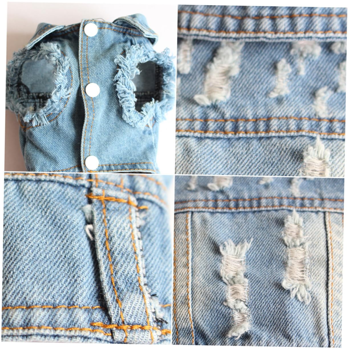 BESPORTBLE 3 Pz gilet di jeans vestiti per cani abbigliamento per animali domestici vestito invernale canotta giacca per cani da compagnia giubbotti per cani in denim animale domestico Veste