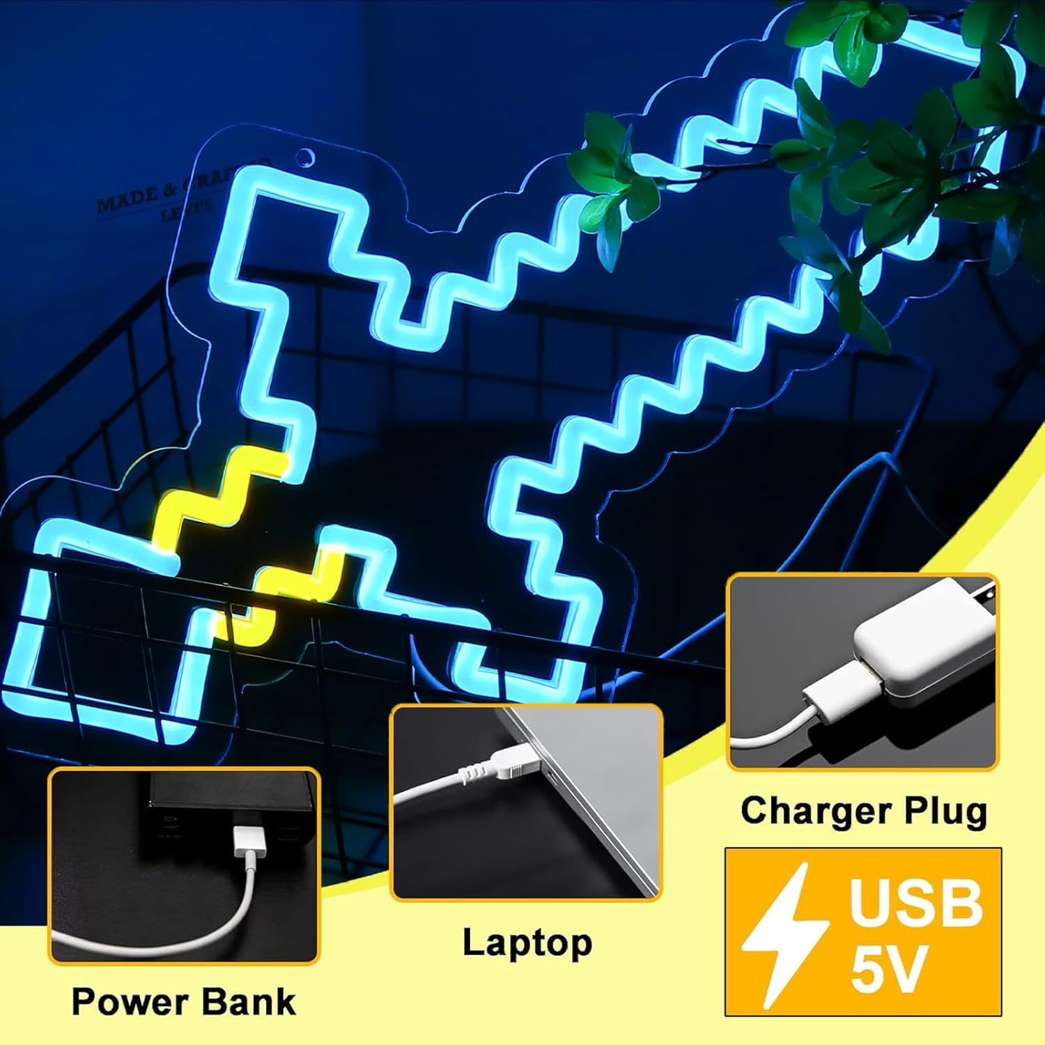 Sword Neon Signs for Wall Decor，LED Neon Lights for Gameroom、Man Cave，Birthday、Christmas Gifts for kids