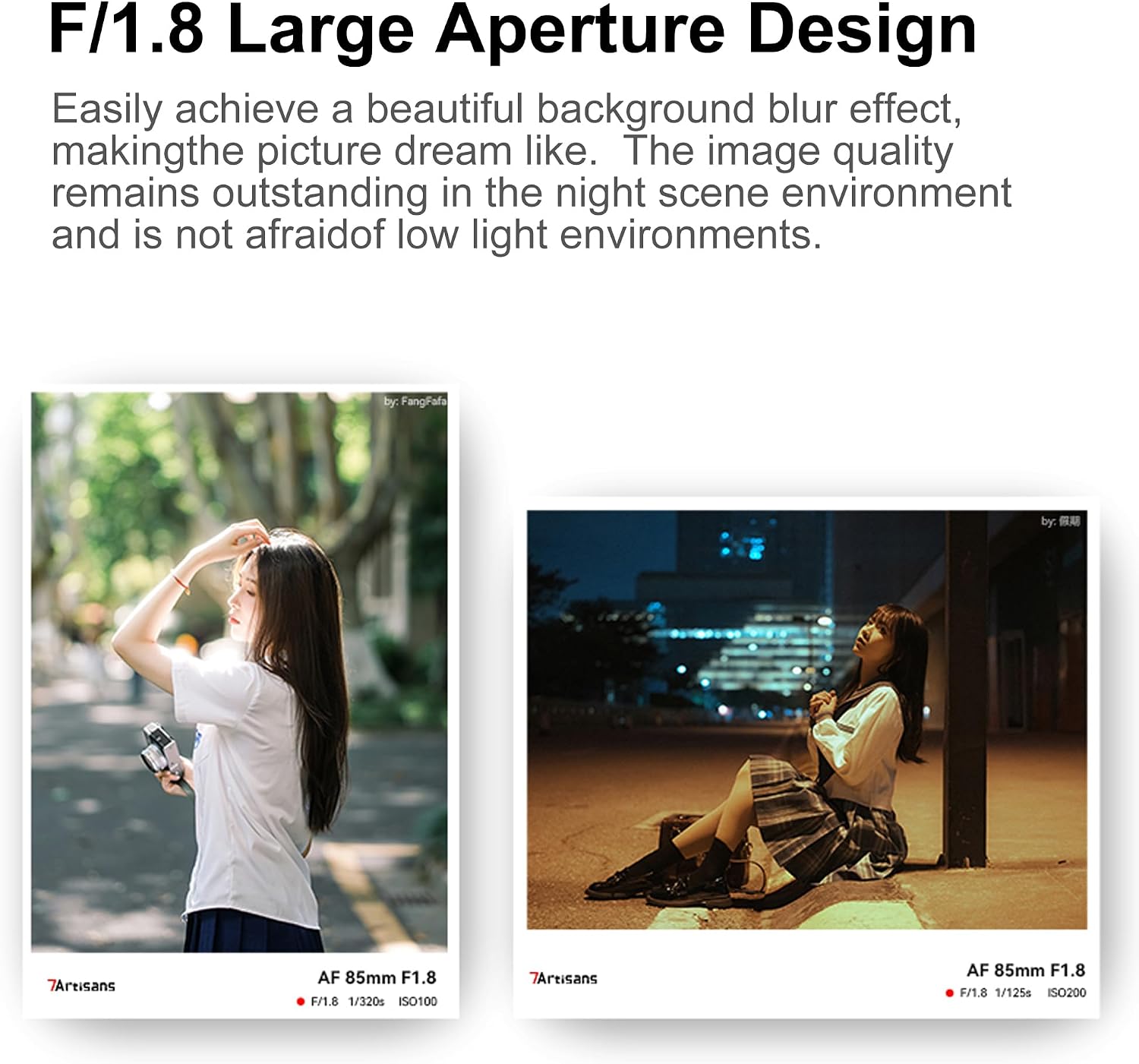 7artisans AF 85mm F1.8 lens mounted on a Sony camera