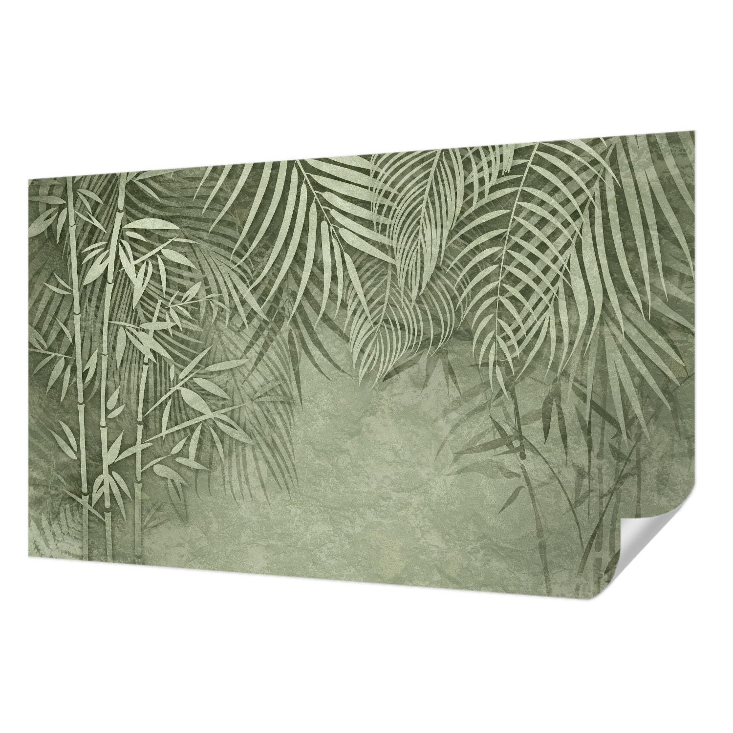 Papier peint adhésif résistant aux taches motif bambou 416x254 cm Tulup