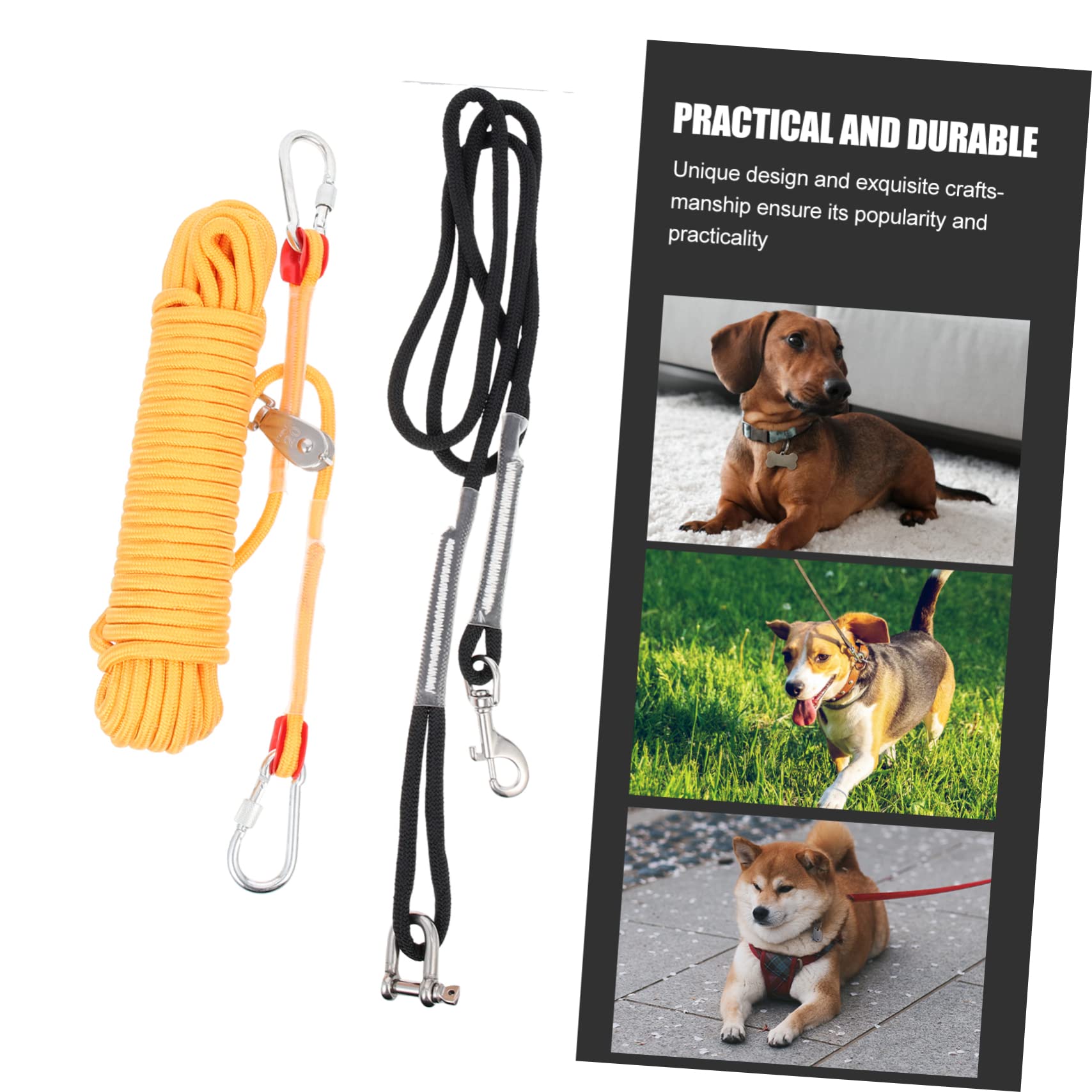 Cables para Acampar Perros De Nylon Cadena para Pasear Cachorros Al Aire Accesorio De Acampada para Uso Camping