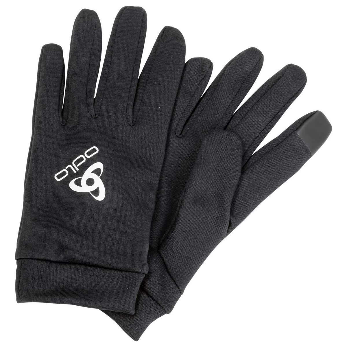 Odlo Unisex Gloves with E-Tip STRETCHFLEECE LINER ECO, black, XS