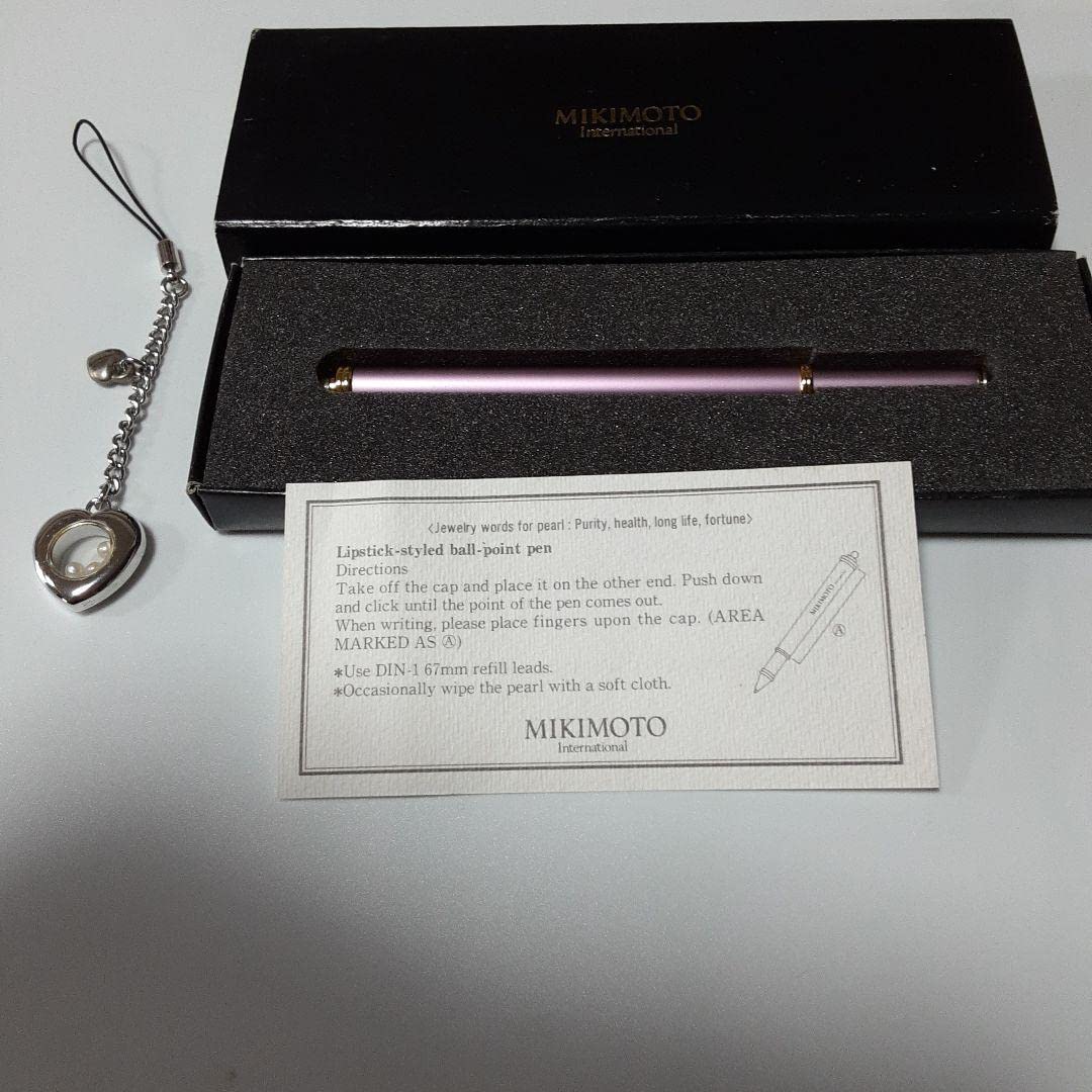 Amazon | 〉ミキモト MIKIMOTO パール付ボールペン 携帯ストラップ付 
