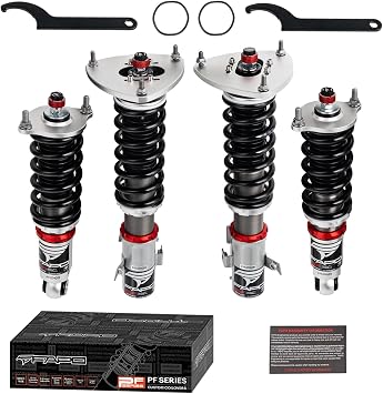 FAPO PF Coilovers لـ Subaru Legacy BL9 BP 2003-2009، 32 مستوى تخميد أحادي الأنبوب قابل للتعديل ارتفاع مجموعات دعامة تعليق خفض مطورة
