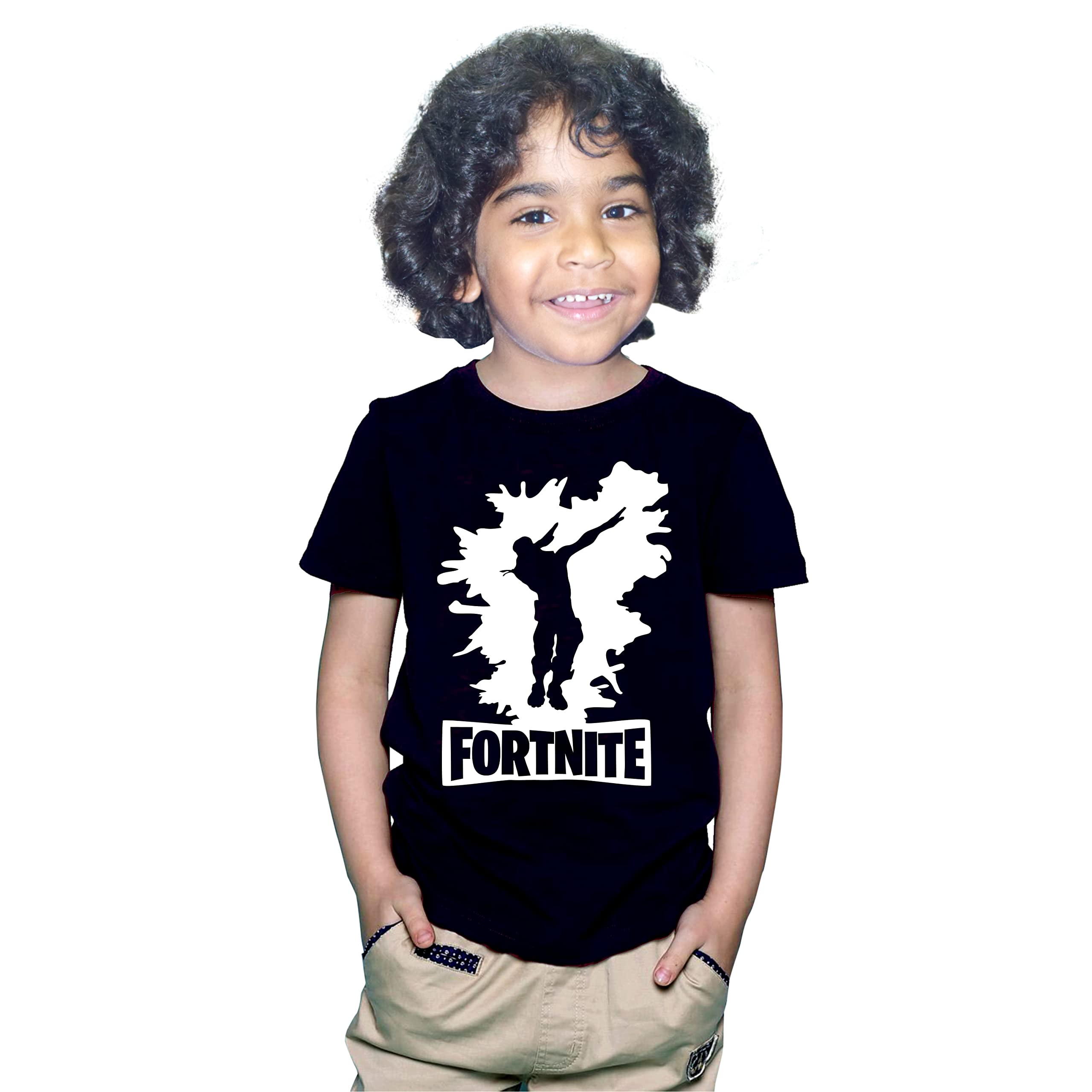 FMstylesFortnite Dab Dance Black Kids Tshirt
