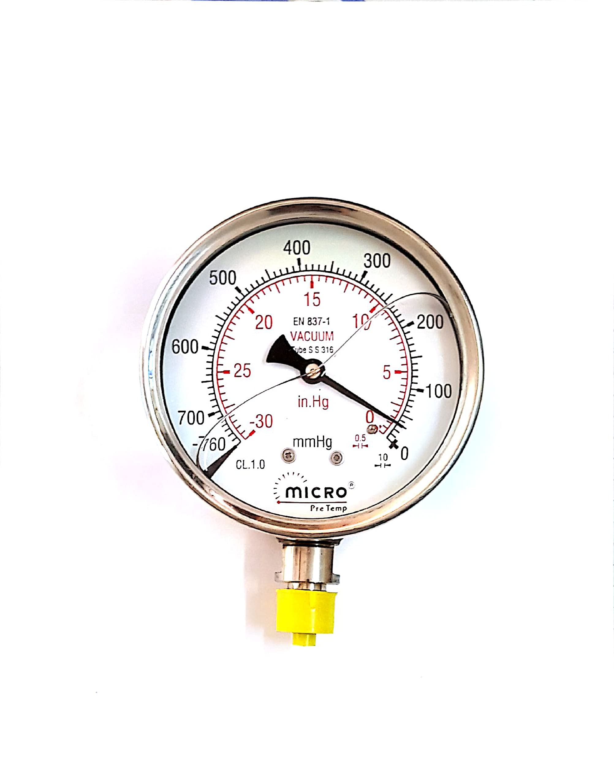 micro VACUUM GAUGE 50MM DIA 0-760mm of Hg-picture-23