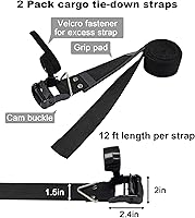 Vista 5 de Correas móviles de hombro con correas de amarre de carga - Mueve, levanta, transporta, pestañas y asegura objetos pesados, muebles, Correas móviles