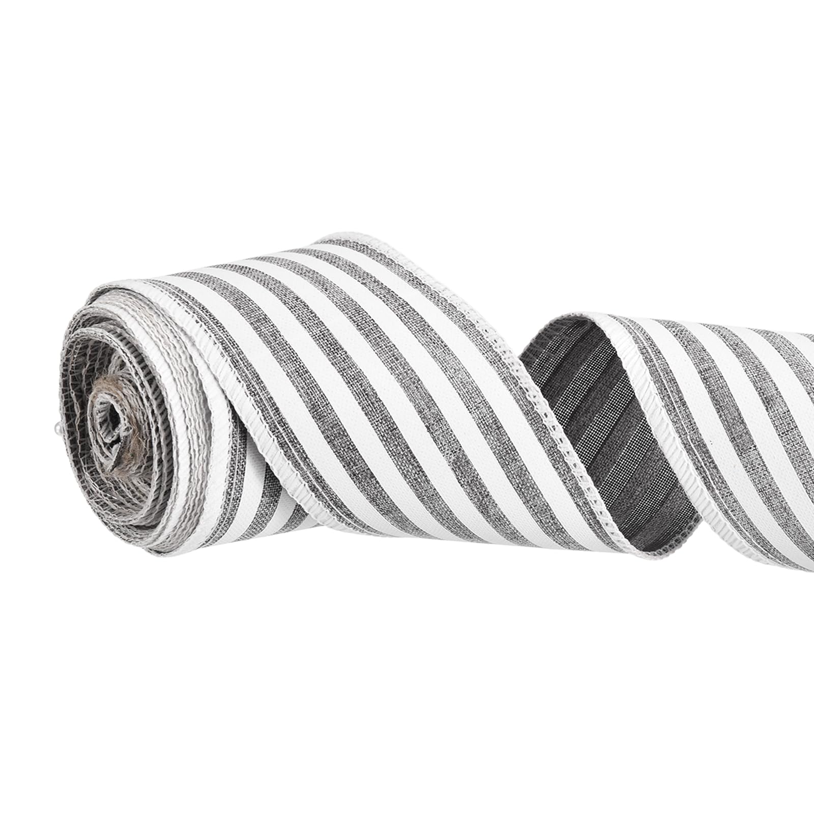 PATIKIL Burlap Wired Ribbon, (60mm x 6m, Gray) โ image 1