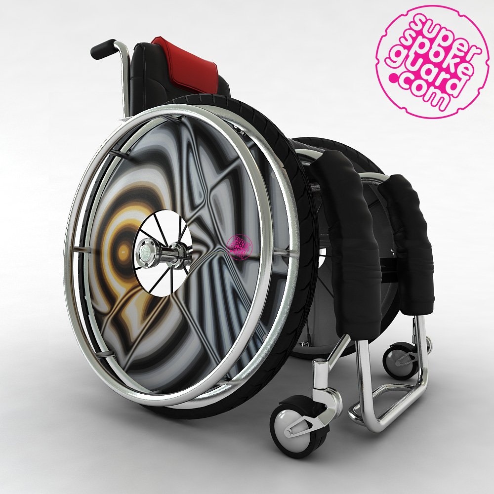 17'' Protectores de radios para sillas de ruedas A-096 (par)