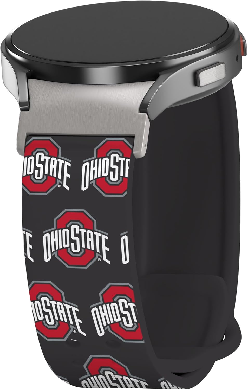 Affinity Bands Ohio State Buckeyes HD Fitted Watch Band Compatible with Samsung Galaxy Watch 4-7 (Long Repeating)