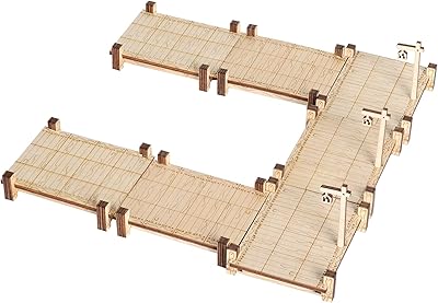 Modular Bridge, Dock, Walkway Basic Set 7PCS Wood Laser Cut Dungeon Terrain for D&D, Pathfinder, Dungeons & Dragons and Other Tabletop RPG