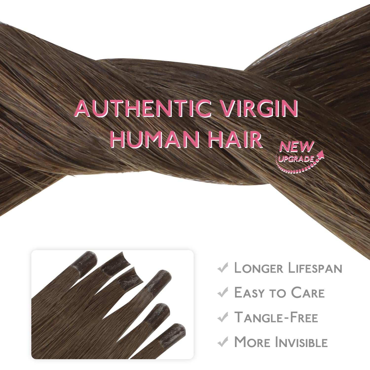 WENNALIFE U Tip Hair Extensions Real Human Hair - Image 4