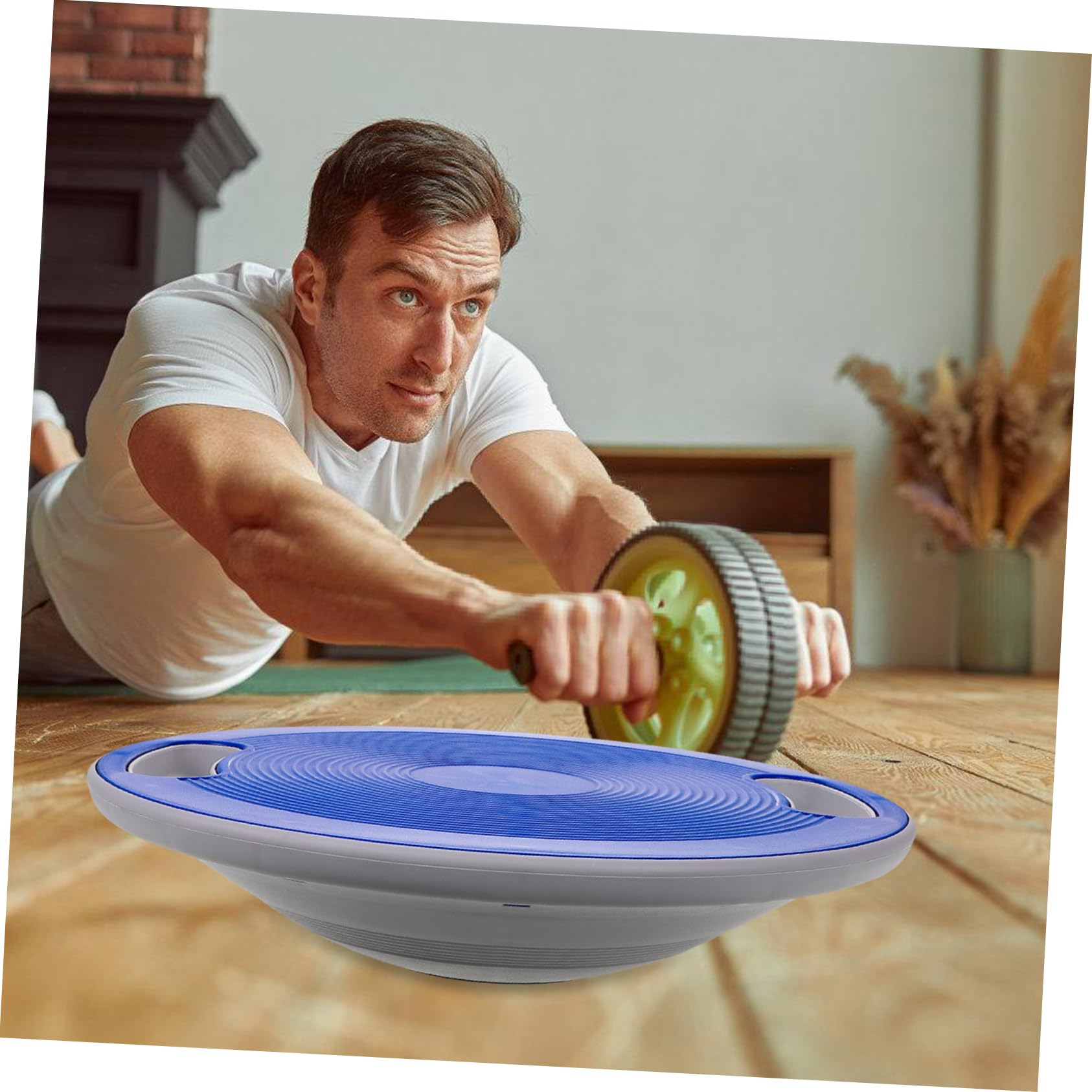 Pedana Girevole Fitness Balance Board per Adulti, Abs Resistente, Design Compatto per Allenamento di Stabilità e Controllo a Casa e Yoga