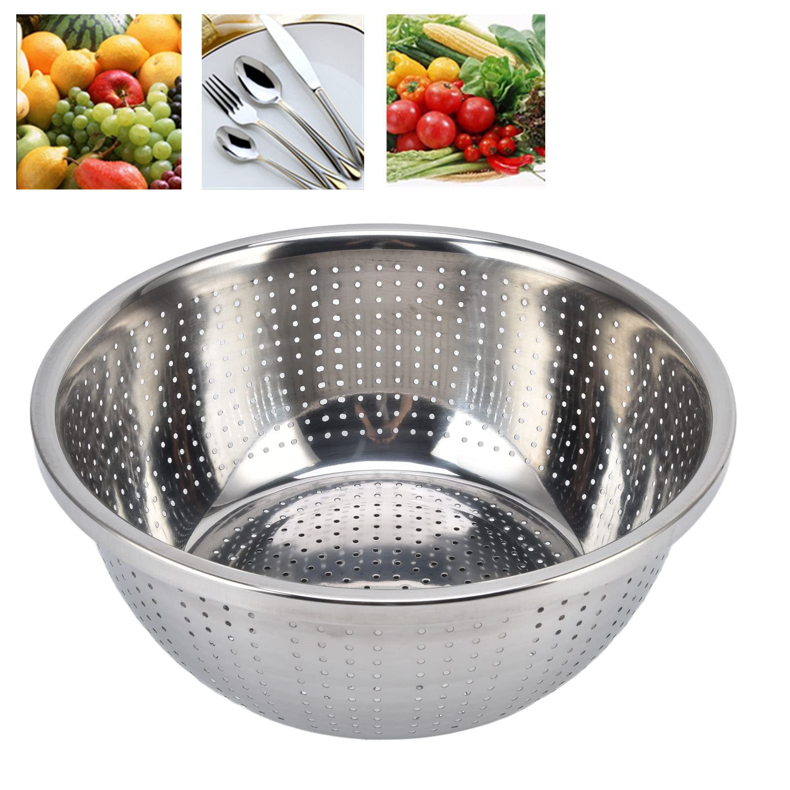 KUIDAMOS Colino Per Lattine In Acciaio Inox 304 – Scolapasta Universale Per Frutta, Verdura E Tonno – 11,5x9,2 Cm, Antiscivolo