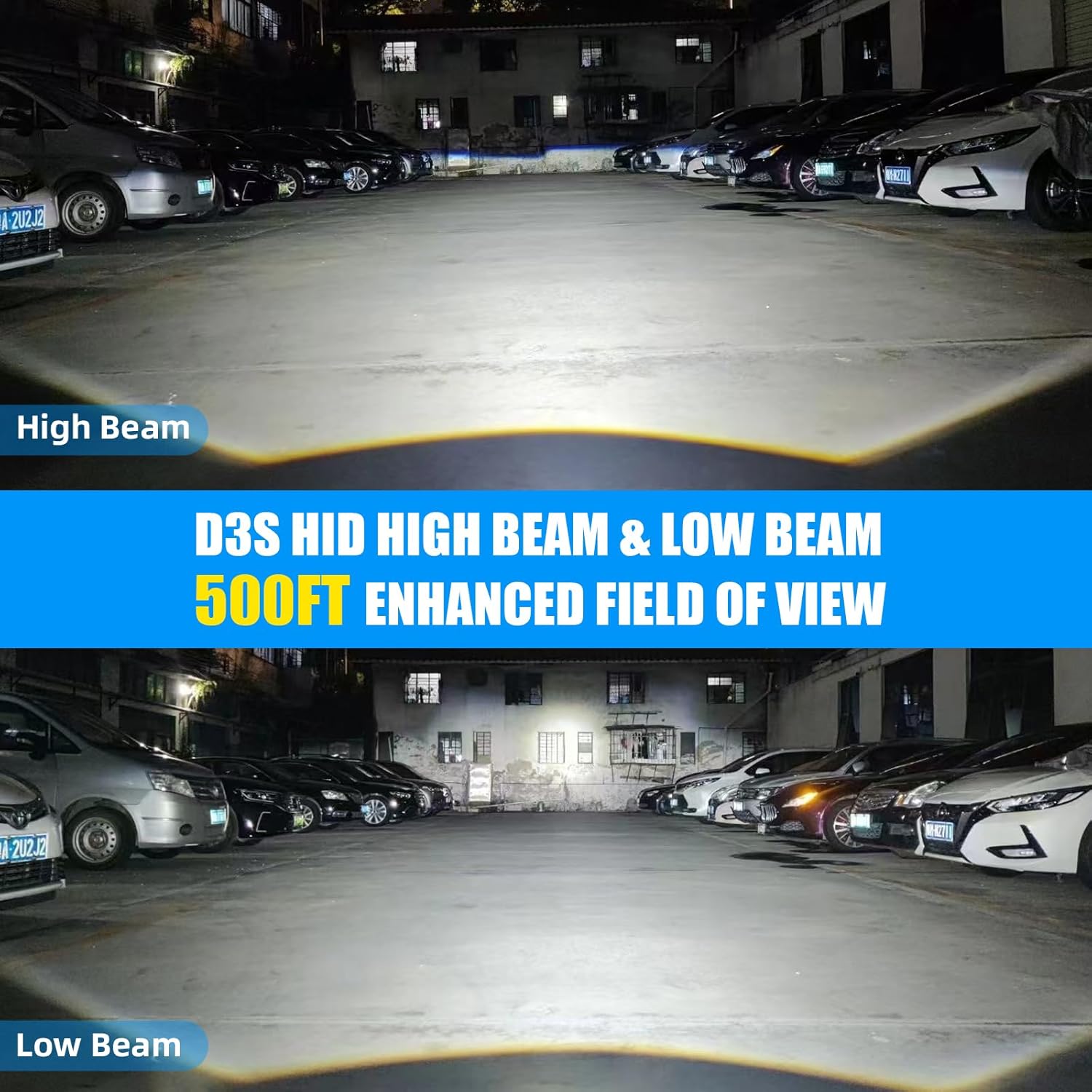 D3S HID Headlight Bulbs 6000K Cool White 35W 66340 42403 42302 Replace HID Xenon Bulbs - Pack of 2(Not fit Halogen Assembly)