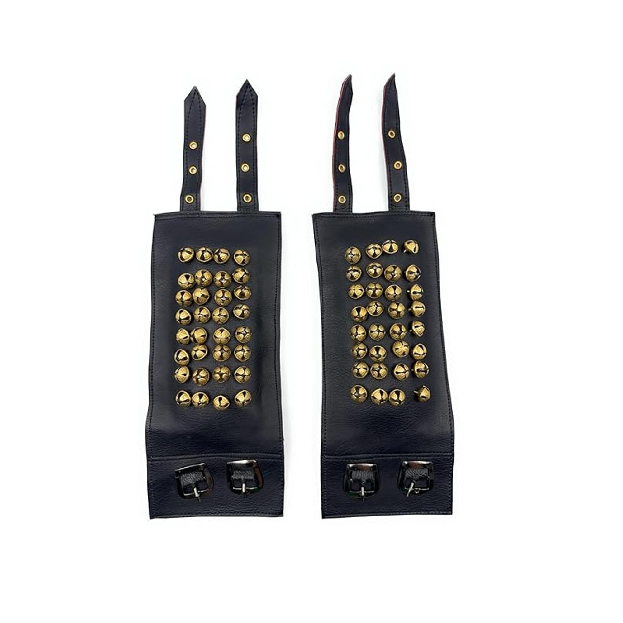 - NATYAM Premium 4-Line Brass Ghungroo Dance Anklets with Brown Leather Belt | Traditional Ghungroo for Bharatanatyam, Kuchipudi & Indian Classical Dance.