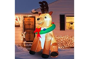 Buheco Christmas Inflatable Reindeer Blowups 7FT