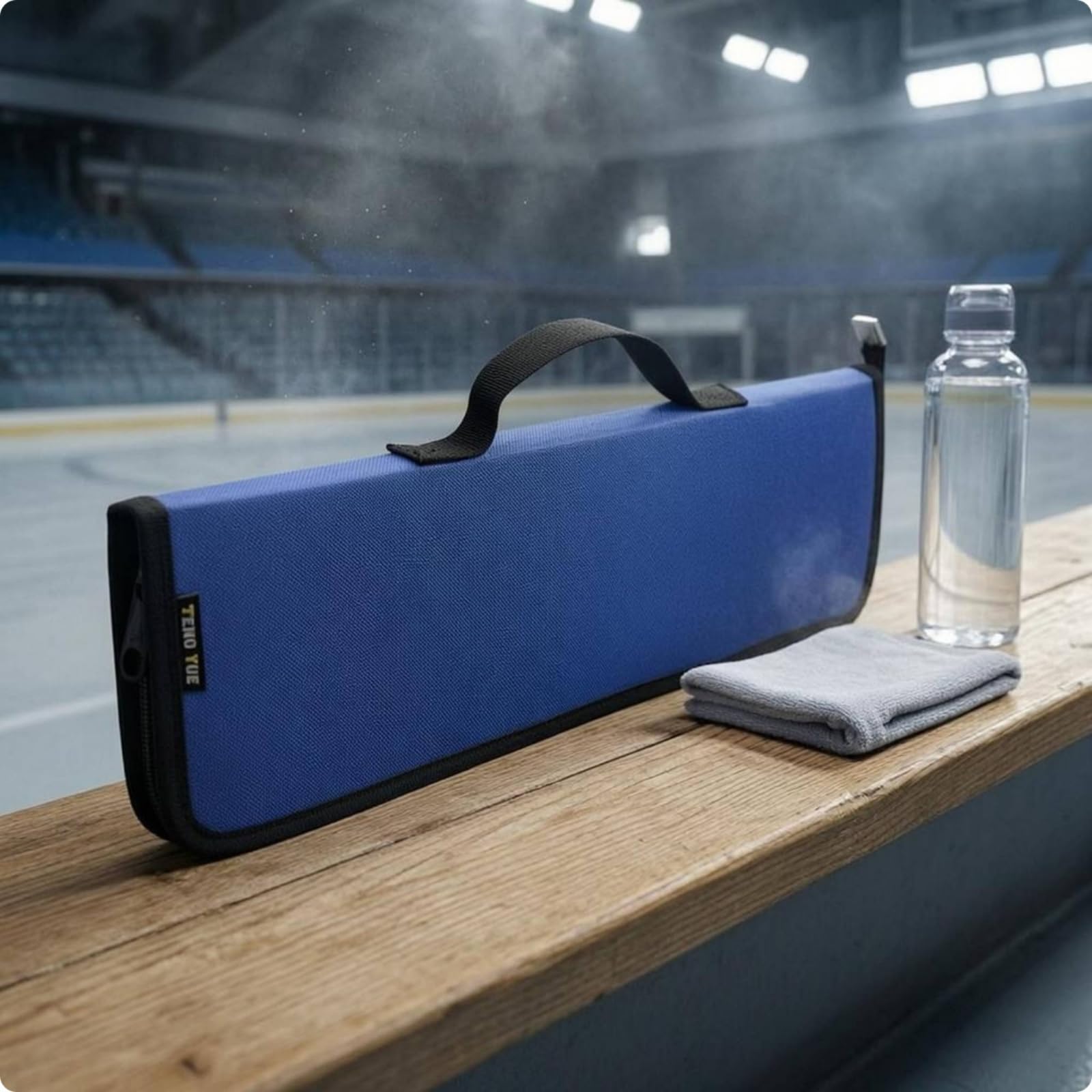 Baoblaze Borsa Porta Pattini Ghiaccio Organizzatore Custodia Borsa Sacca in Oxford 600D con Nucleo in Polietilene 1.0 Mm E Maniglia Forma Rettangolare Adatta a