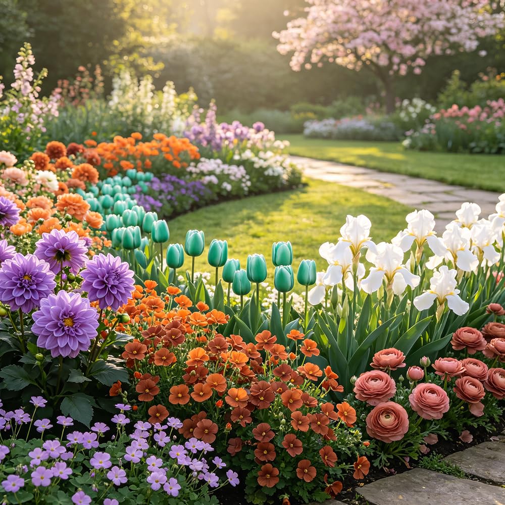 FloresRizoma multicolor - interior exóticas balcón de jardín jardines 25bulbos