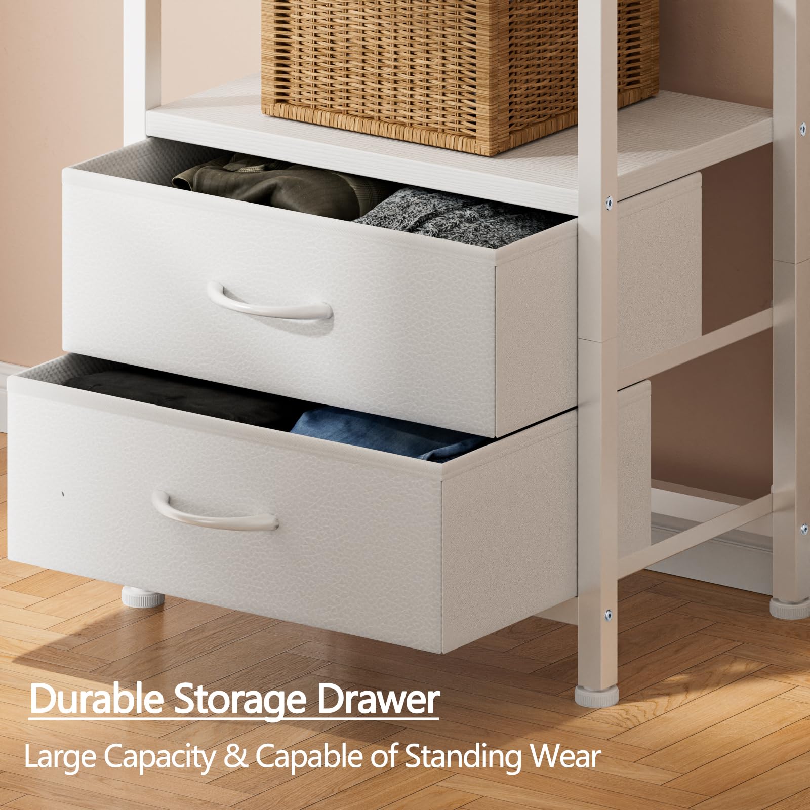 Furnulem 5-Tier Corner Shelf - White -6 Furnulem 5-Tier Corner Shelf - White -6