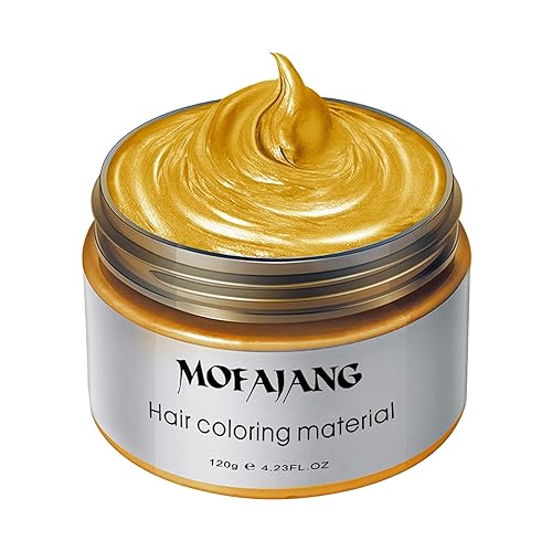 Tinte para colorear el cabello, cera de tinte de cabello unisex, crema de peinado temporal, 4.23oz, pomadas para el cabello, cera de peinado natural