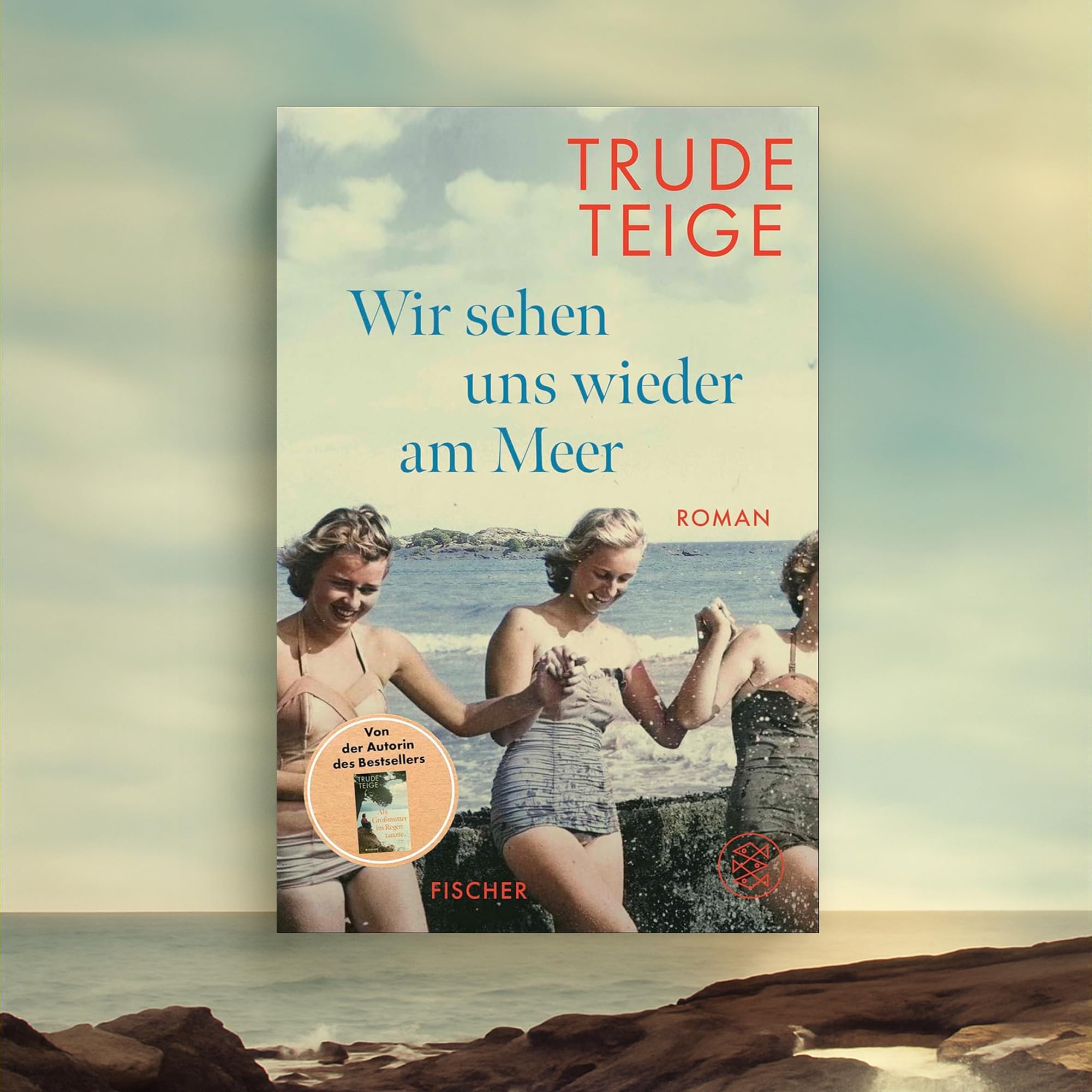Trude Teige Bücherset Bestseller Roman-Trilogie mit Lesezeichen – Als Großmutter im Regen tanzte, Und Großvater atmete mit den Wellen & Wir sehen uns wieder am Meer – Familienroman über Generationen