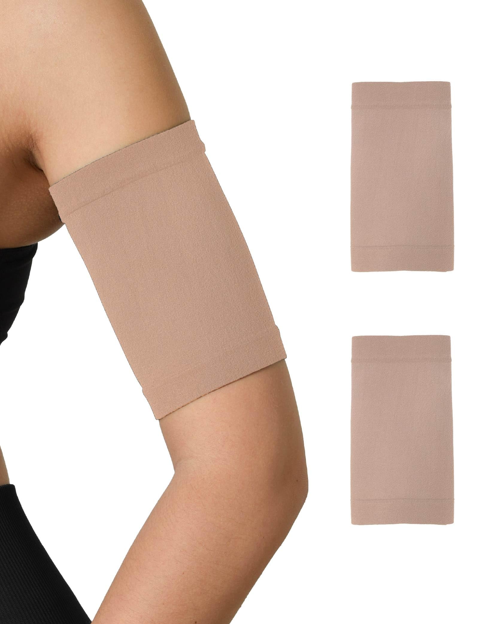 NOLOGO KATIACALZE PICC Arm Cover for Women and Men 2 Pieces – Breathable and Antibacterial Microfibre Protection Band, Glucometer Band, Protective Arm Sleeves, Made in Italy, Natural, 2-image-14