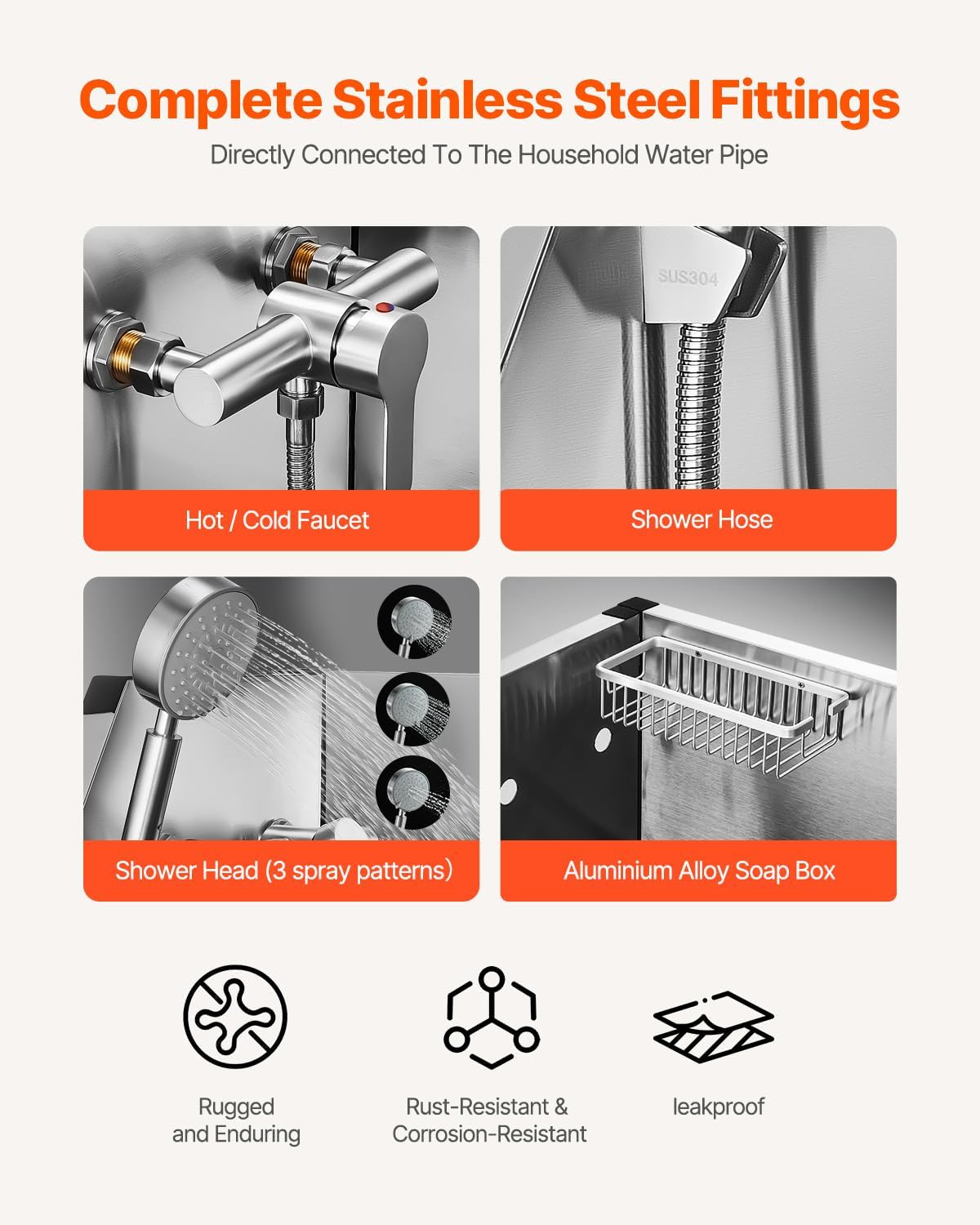 VEVOR Dog Washing Station, 34" Professional Stainless Steel Pet Grooming Tub Bathtub with Shower Faucet Soap Holder Non-Slip Stairs Right Door Easy Clean Pet Wash Sink for Small Dogs Cats