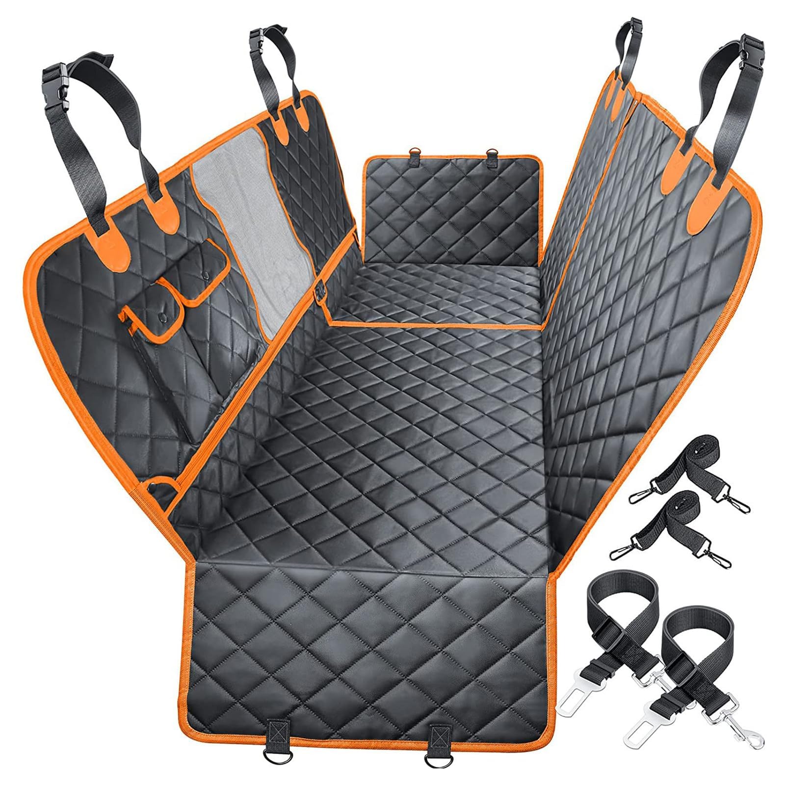 SZMBHSD Pet Car Seat Cover Back Seat Dog Mat Anti-slip And Durable Pet Car Cushions for Travel, Compatible with Hyundai Accent Bayon Elantra EON Getz Genesis i10 i20 i30 i40 IONIQ,A-normal