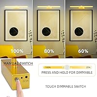 Vista 3 de FUNCHDAY Luz para Cuadros, Luces de Arte a Batería para Pared, Luz Inalámbrica con Control Remoto para Pinturas con Temporizador y Regulable