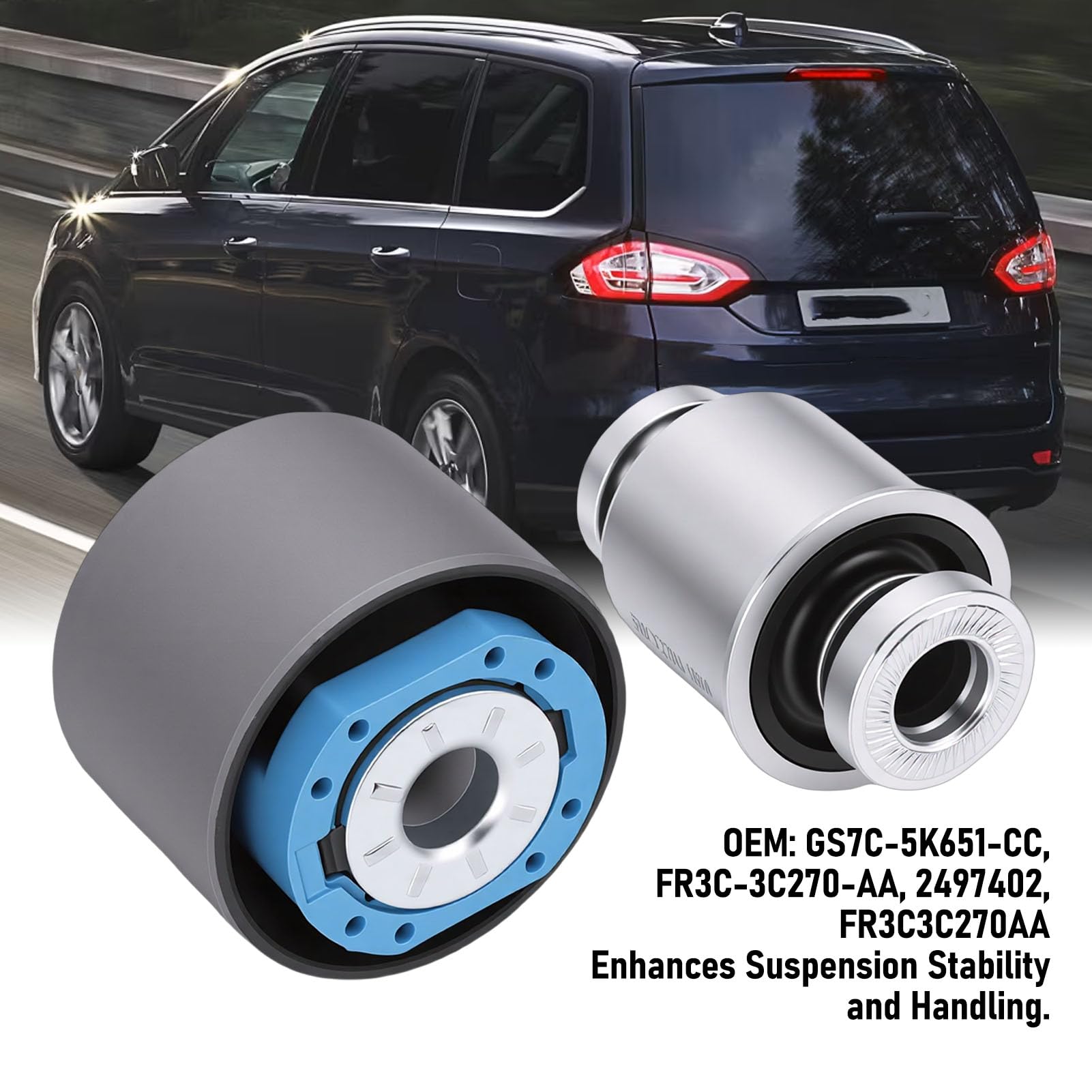 Ausla Kit de Bagues de Suspension d'essieu Arrière, Remplacement en Métal pour MK5 2015-2023, Ajustement Direct OEM FR3C-3C270-AA