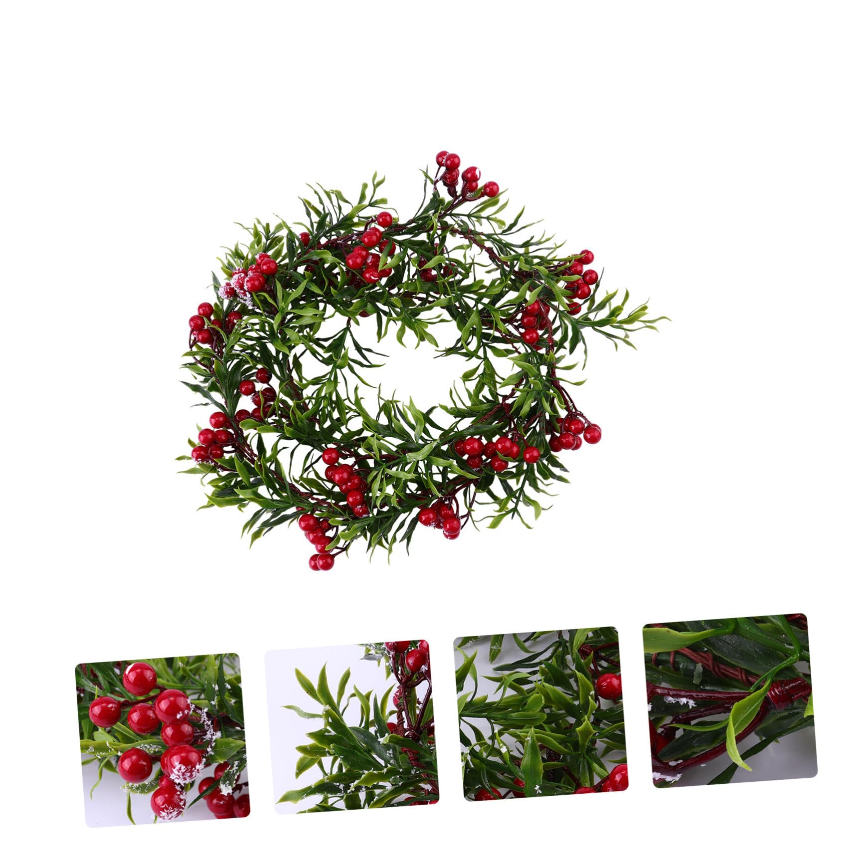 Cabilock 2piezas Adorno Navideño De Rattan Artificial Berries para Decoración De y para