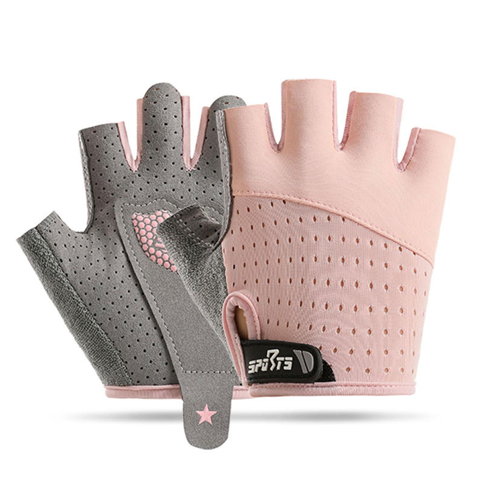 Fahrrad Handschuhe Kinder, Halbfinger Handschuhe Fahrrad Kinder, rutschfest und schweißableitend,Schutzhandfläche
