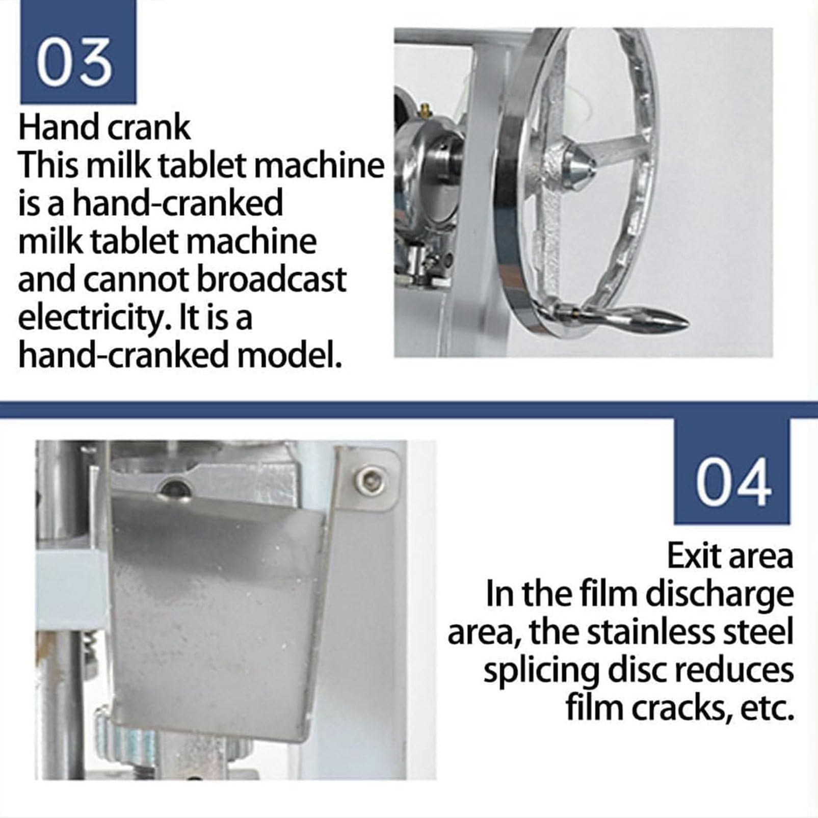 Prensa de tabletas de Laboratorio, Prensa Manual de tabletas de Leche, Prensa de tabletas de Laboratorio Manual, 0-2000 Piezas/Hora, diámetro de 5-12 mm, Grosor Ajustable de 0-6 mm