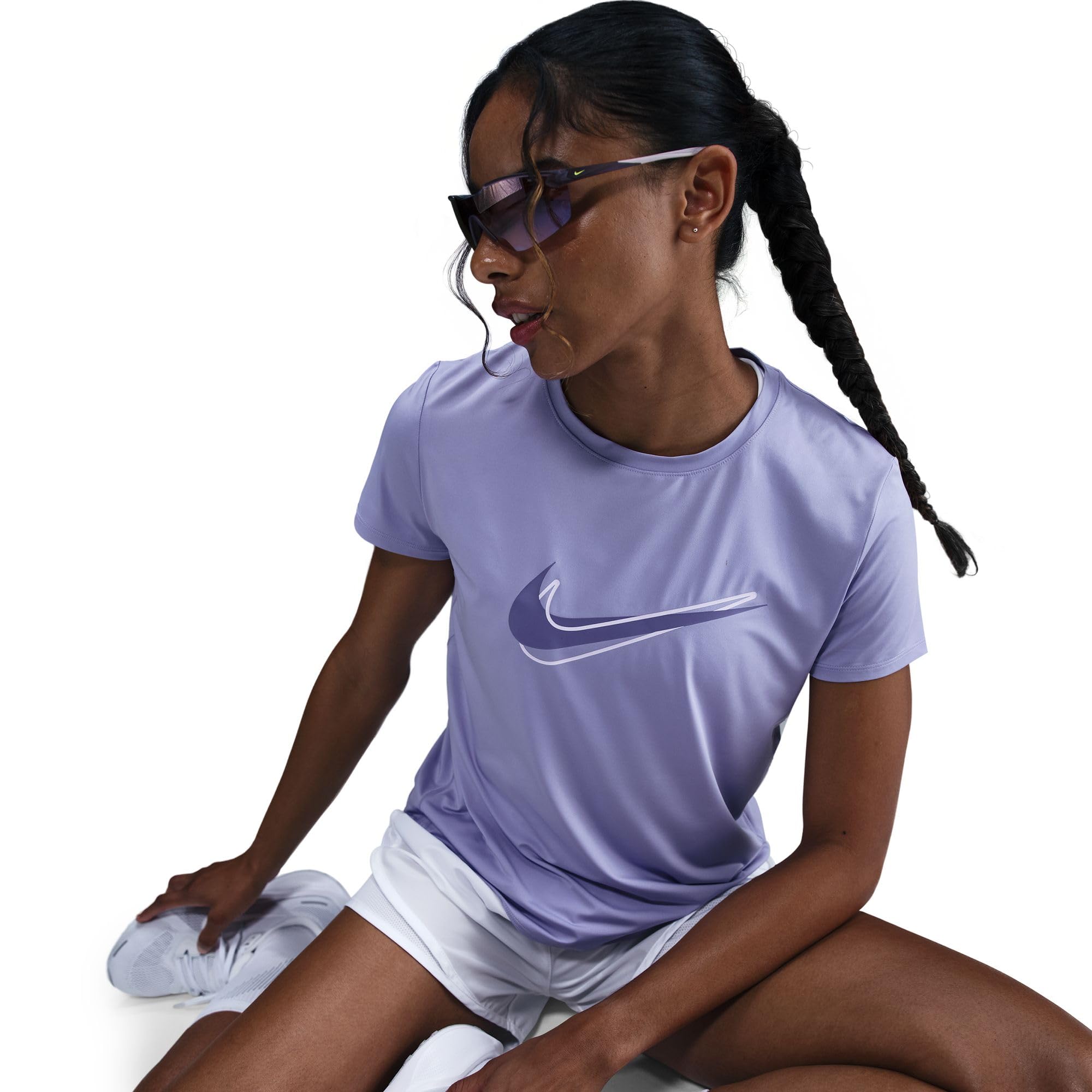Nike Nike One Swoosh Camiseta de Running de Manga Corta Dri-fit - Mujer Shirt Mujer