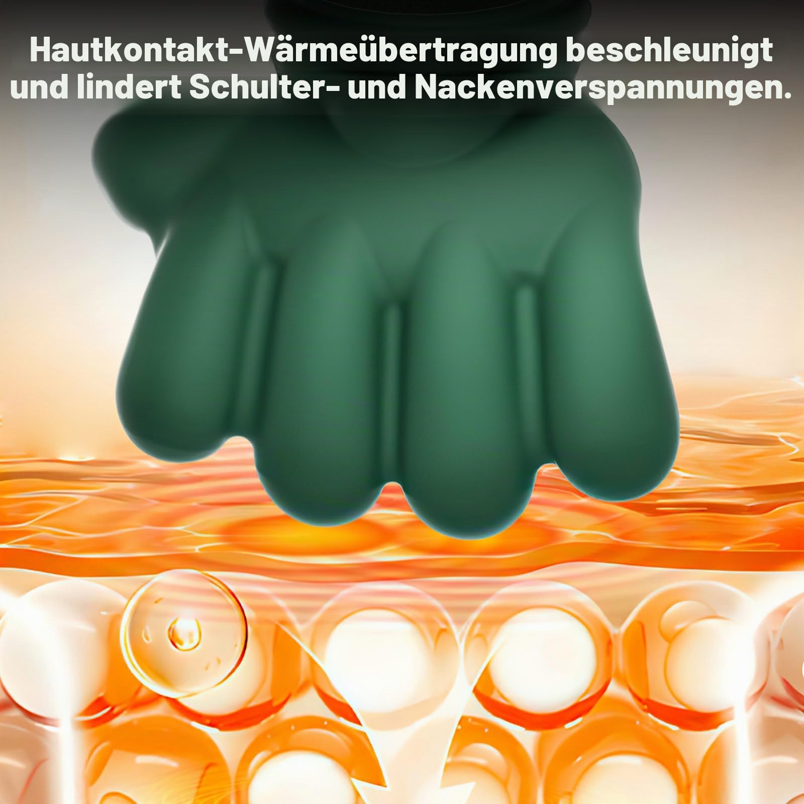 4D Nackenmassagegerät mit Wärme, Shiatsu Massagegerät, Massagegerät Nacken, kabelloses U-förmiges Massagekissen, 3 Massagegrade & 2 Temperaturstufen, für Zuhause, Büro, Reise (Touchscreen)