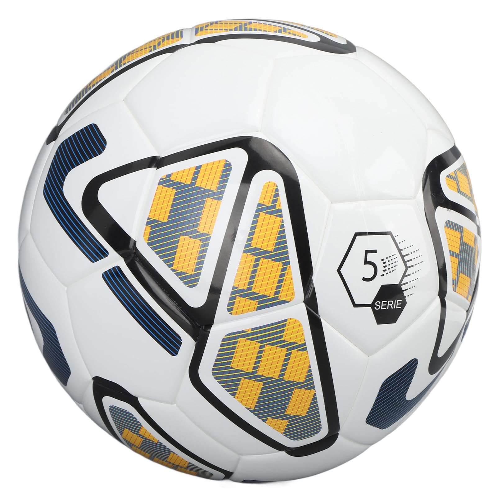Pallone da calcio in materiale PU a prova di perdite per allenamenti indoor e outdoor, bianco