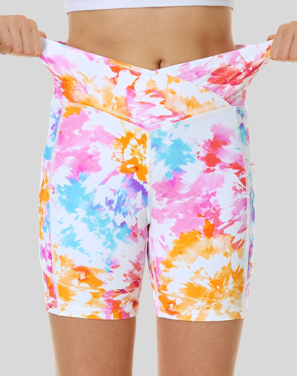 Miniatura 2 de Ewedoos Pantalones cortos de voleibol para niñas y adolescentes, pantalones cortos de baile, pantalones cortos de gimnasia atlética, pantalones