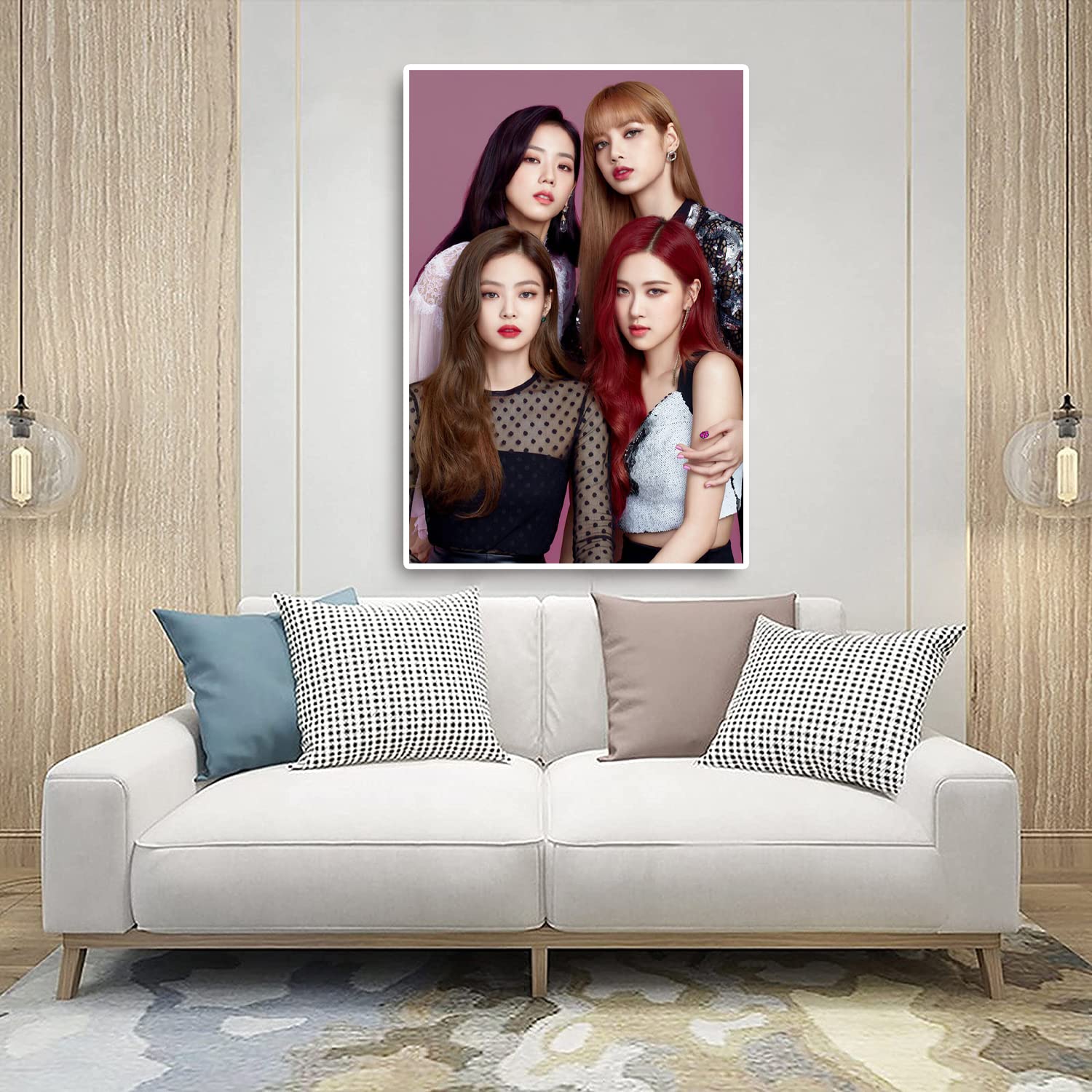 BlackPink Decoratieve foto's en art print voor woonkamer, slaapkamer, wanddecoratie, cadeau, verjaardag (40 x 50 cm